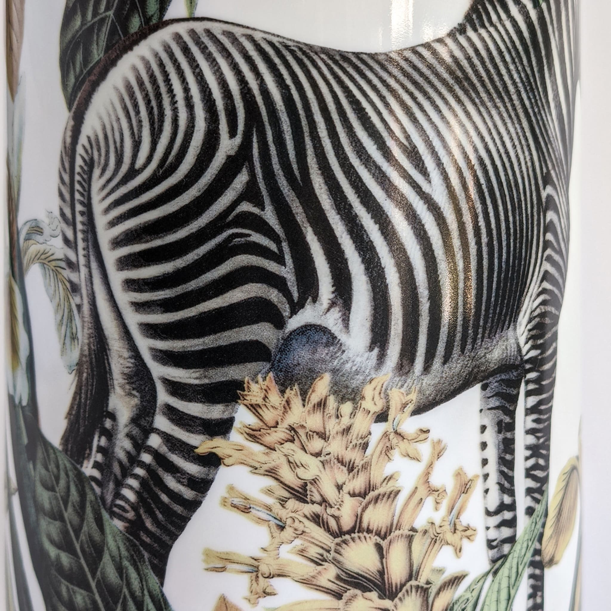 Animalia Porcelain Cylindrical Vase With Zebra - Alternative view 4