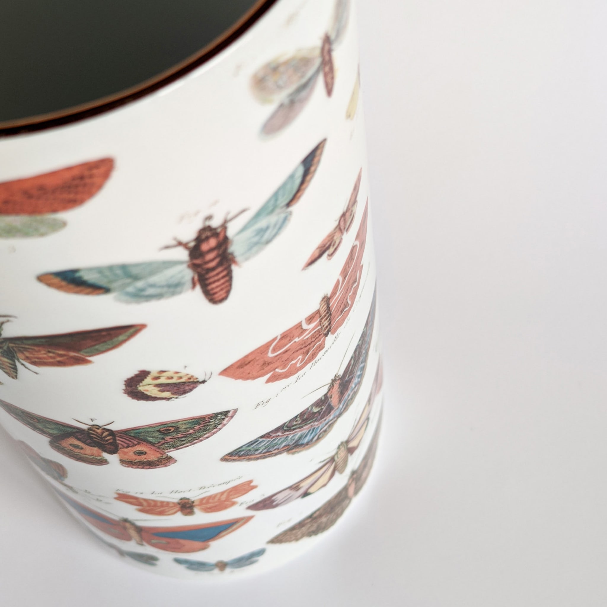 Butterflies Porcelain Cylindrical Vase - Alternative view 4