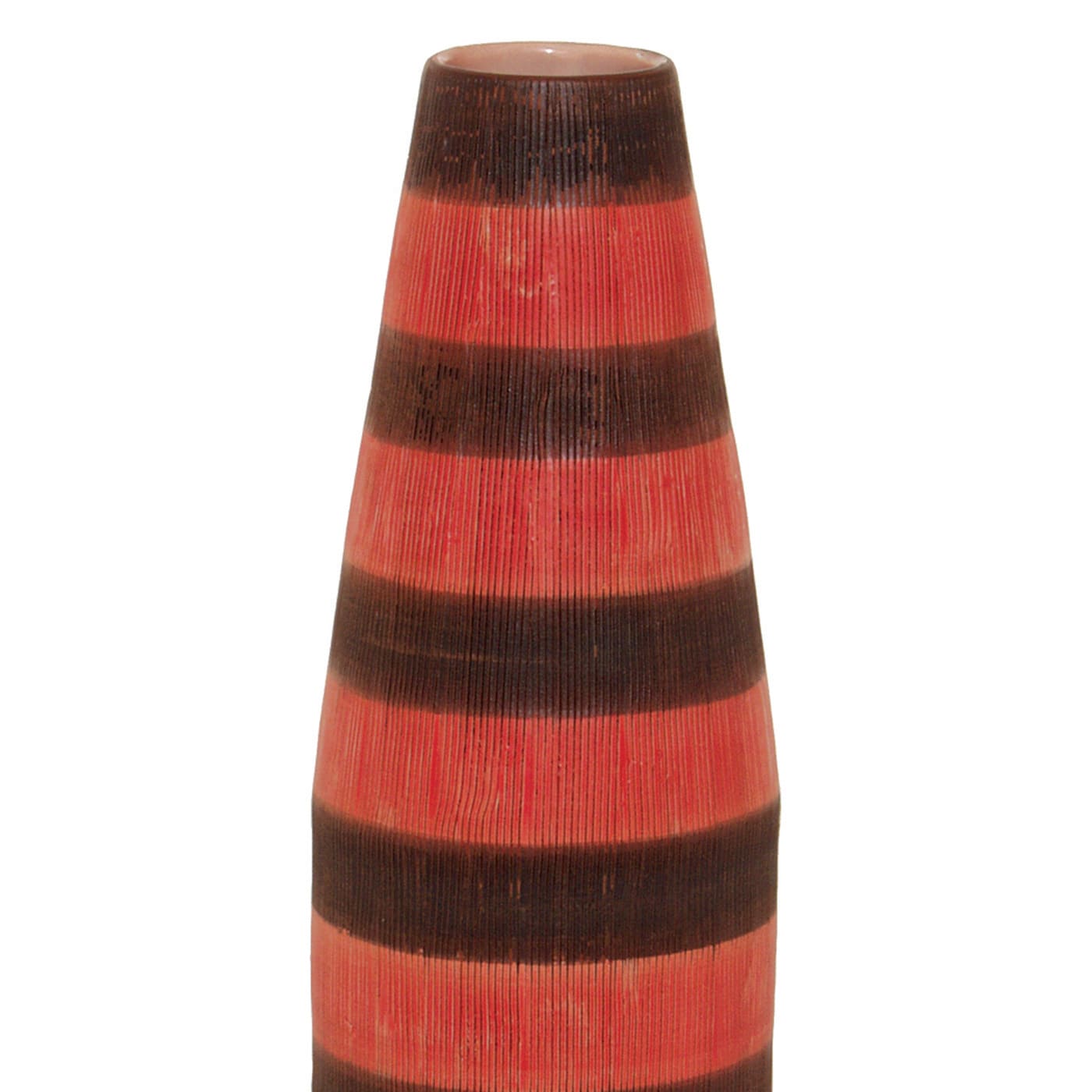 Black and Red Vase by Aldo Londi - Bitossi Ceramiche