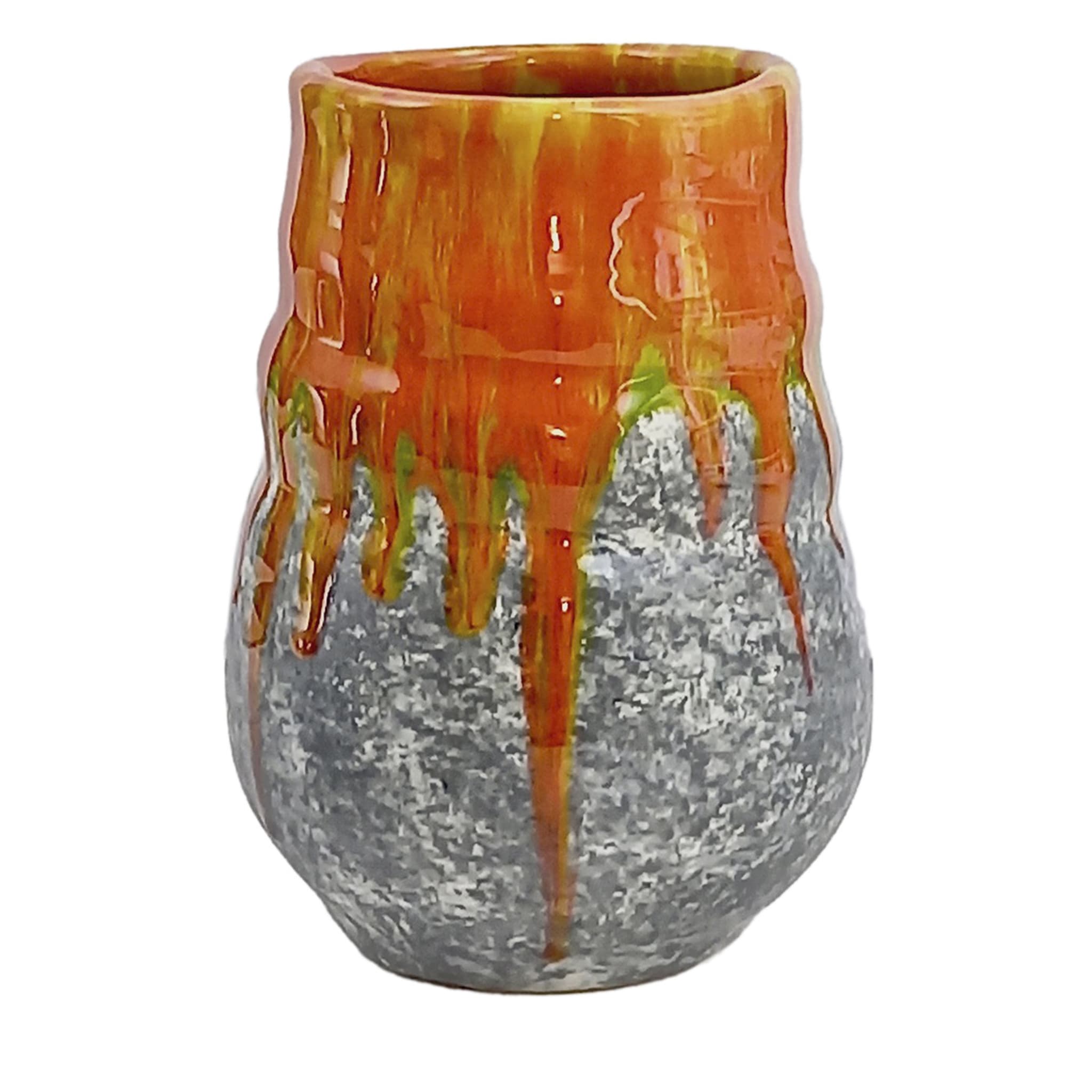 Vase en pierre de feu verte #2 - Vue principale