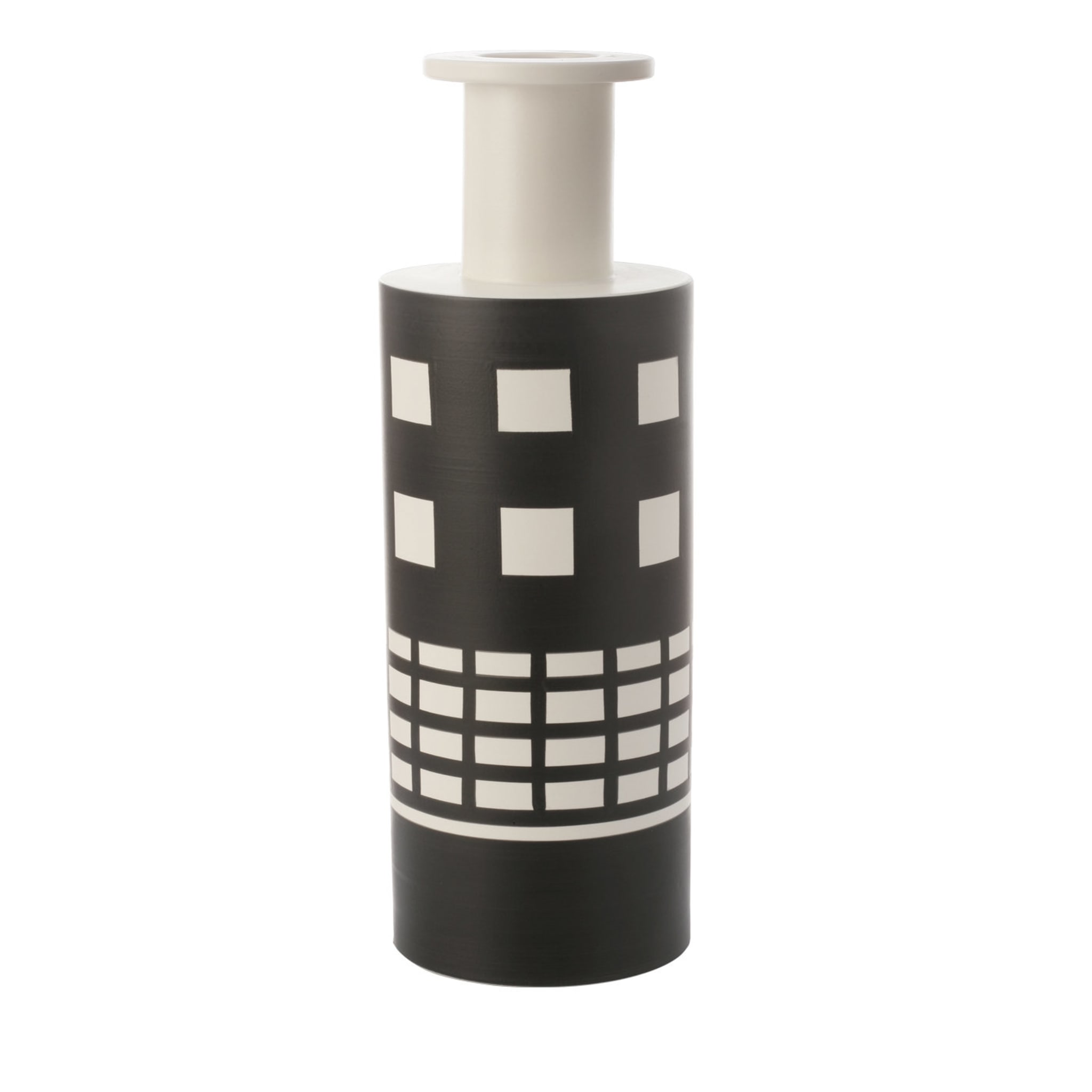Black and White Reel Vase by Ettore Sottsass - Main view