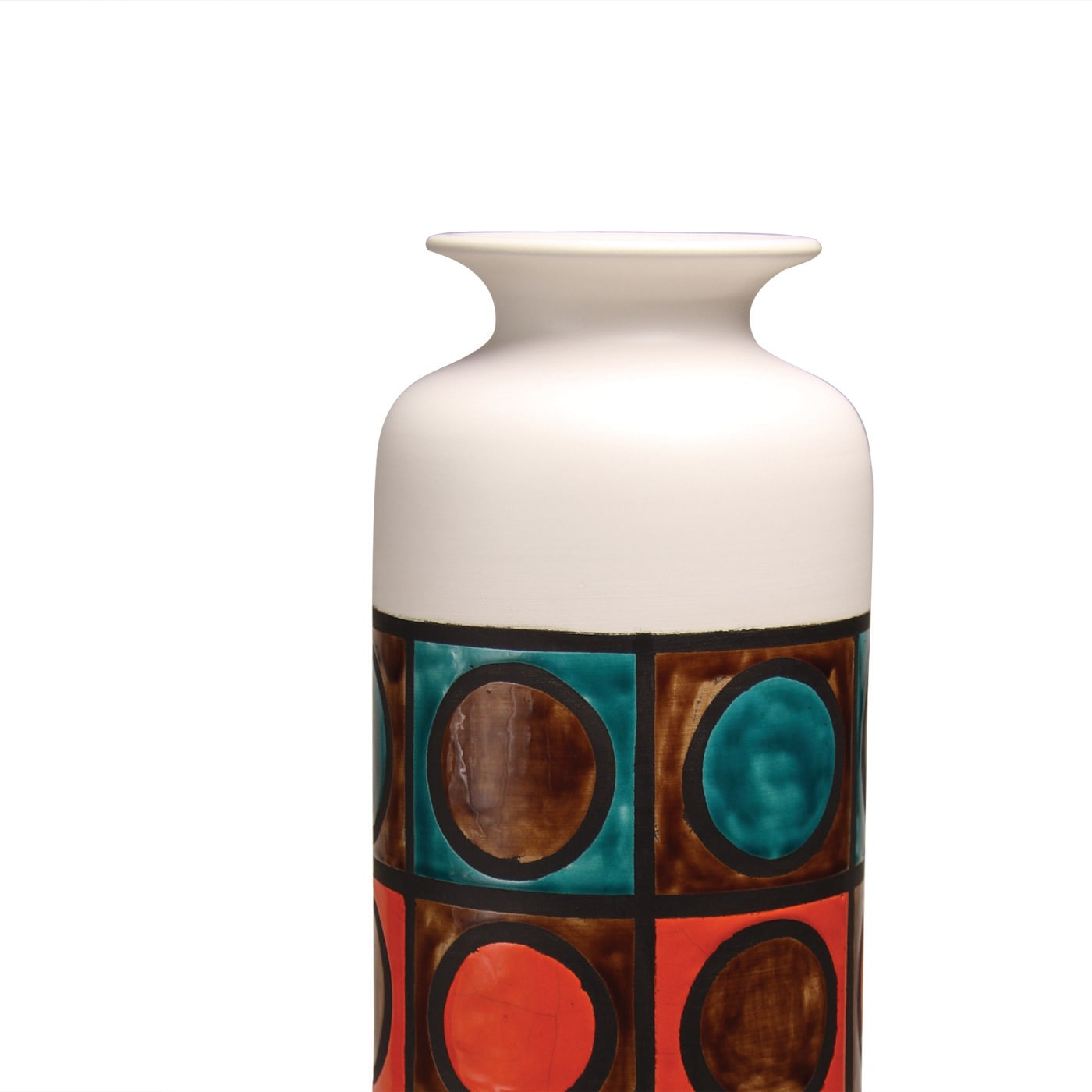 Rings Vase by Aldo Londi - Bitossi Ceramiche