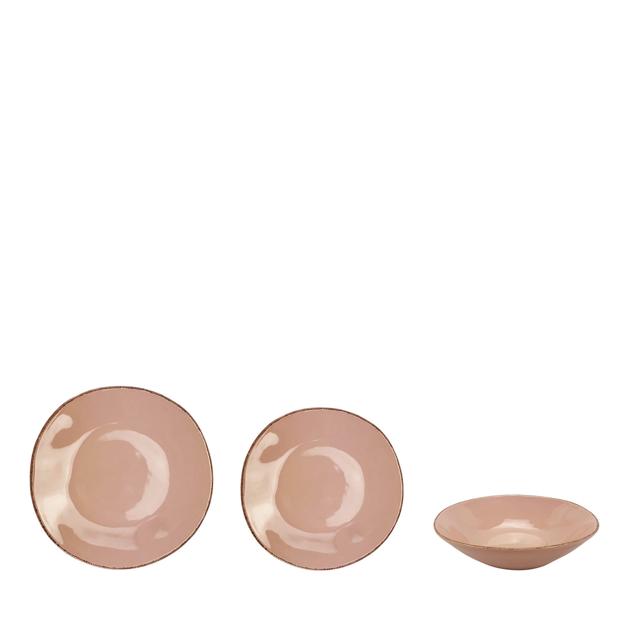 Materia 18-Piece Pink Plate Setting - Main view