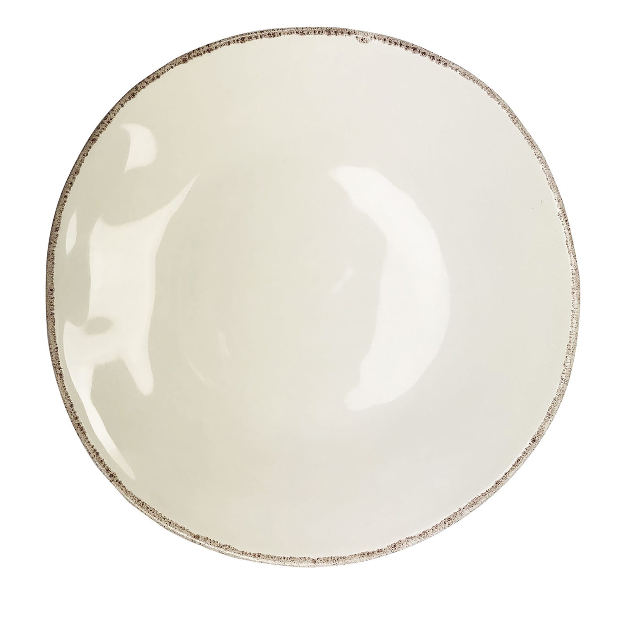 Materia Set of 6 Round Off-White Charger Plates - Main view