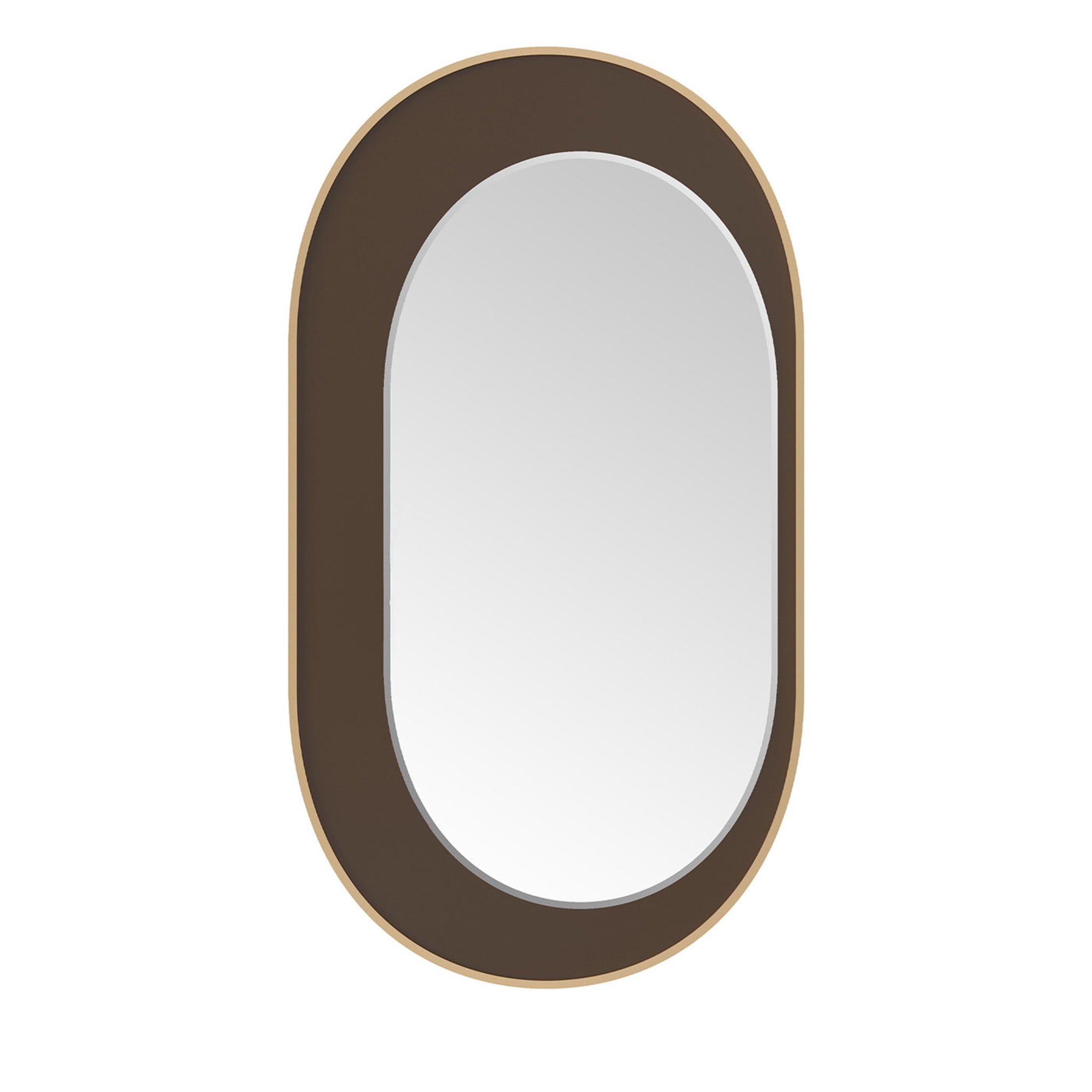 Specchio ovale marrone Eclipse - Vista principale