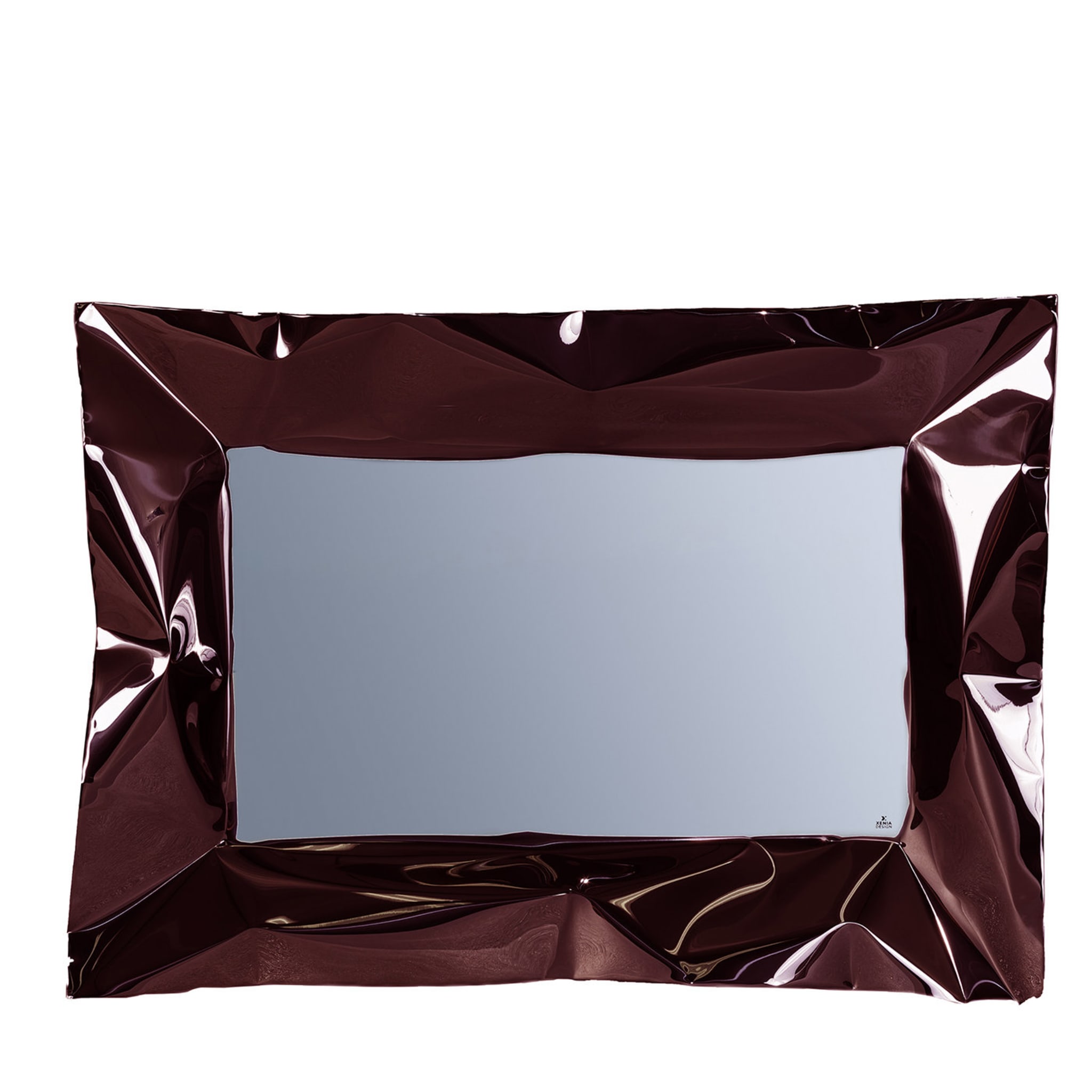 Lux burgunderfarbener spiegel TV von Marco Mazzei - Hauptansicht