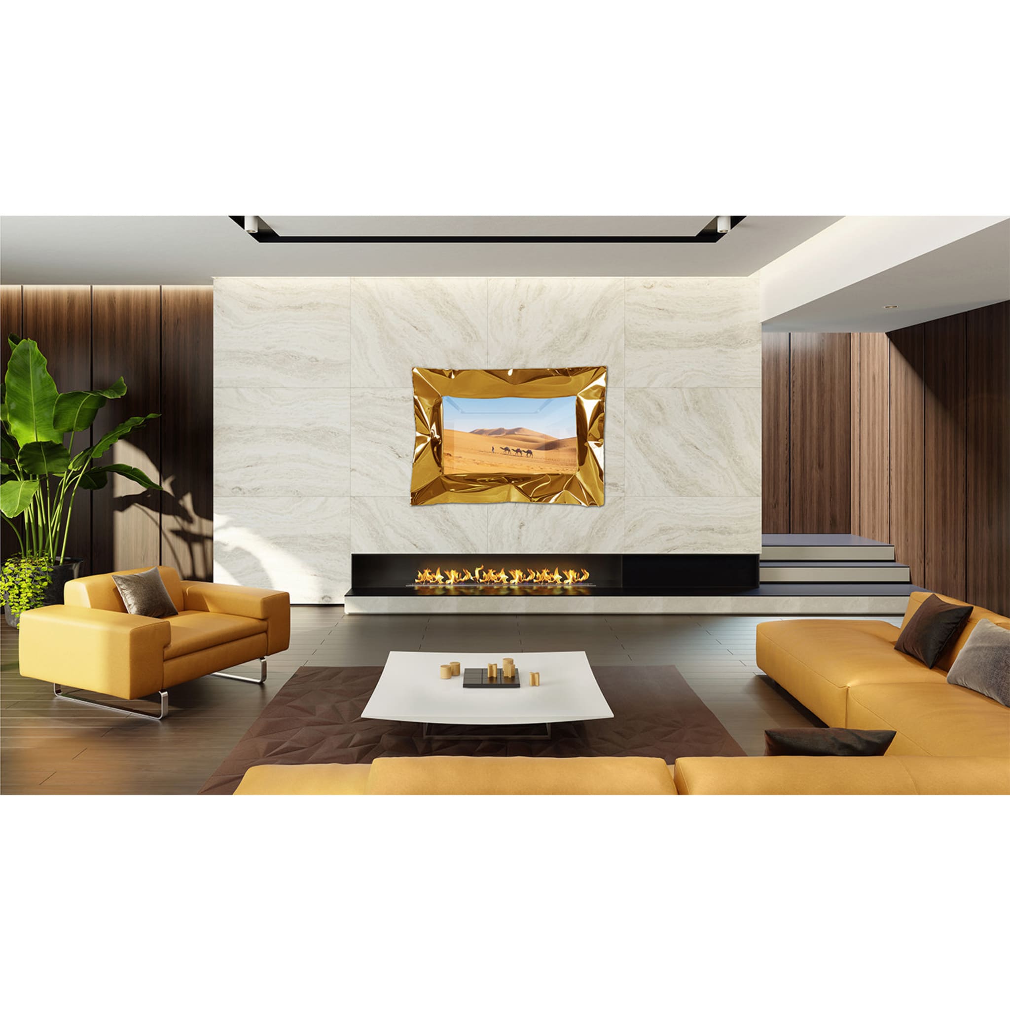 Lux Gold Mirror TV by Marco Mazzei - Alternative view 1