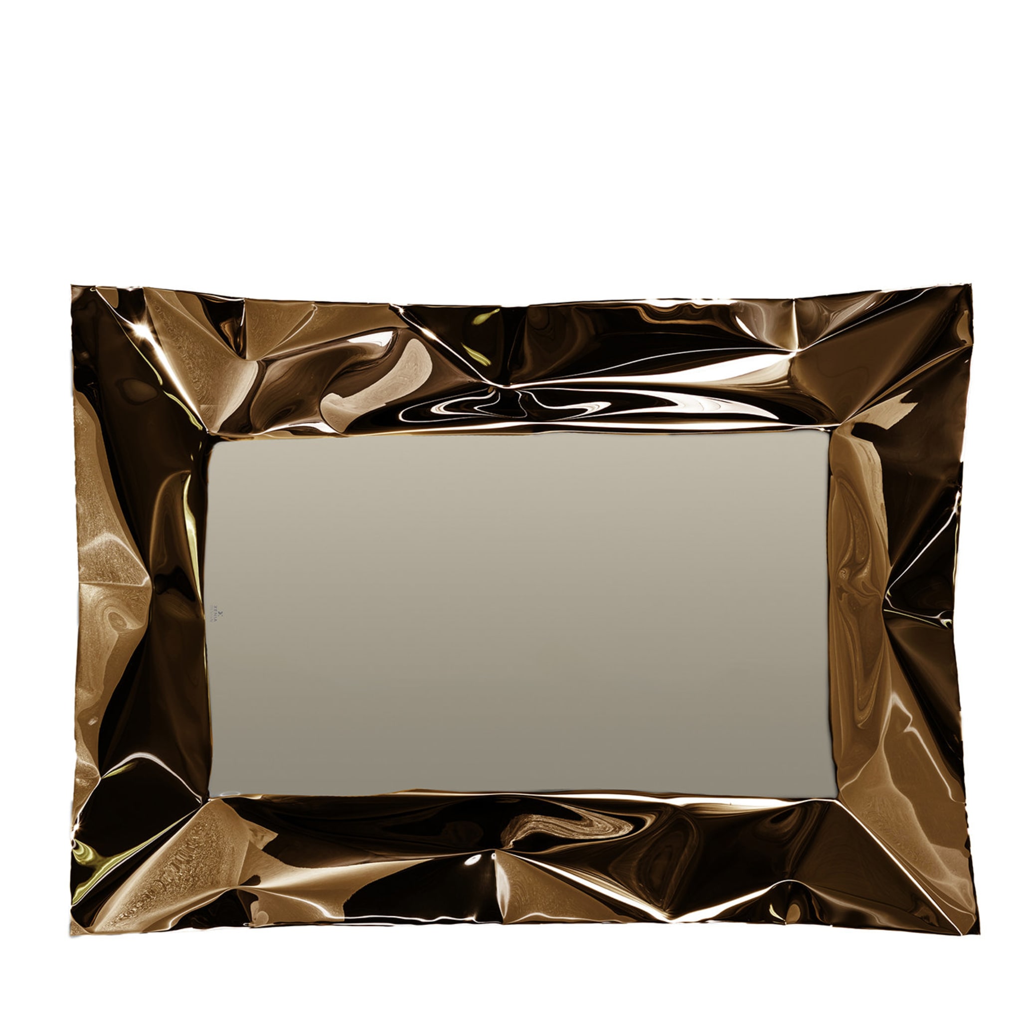 Specchio TV Lux in bronzo di Marco Mazzei - Vista principale