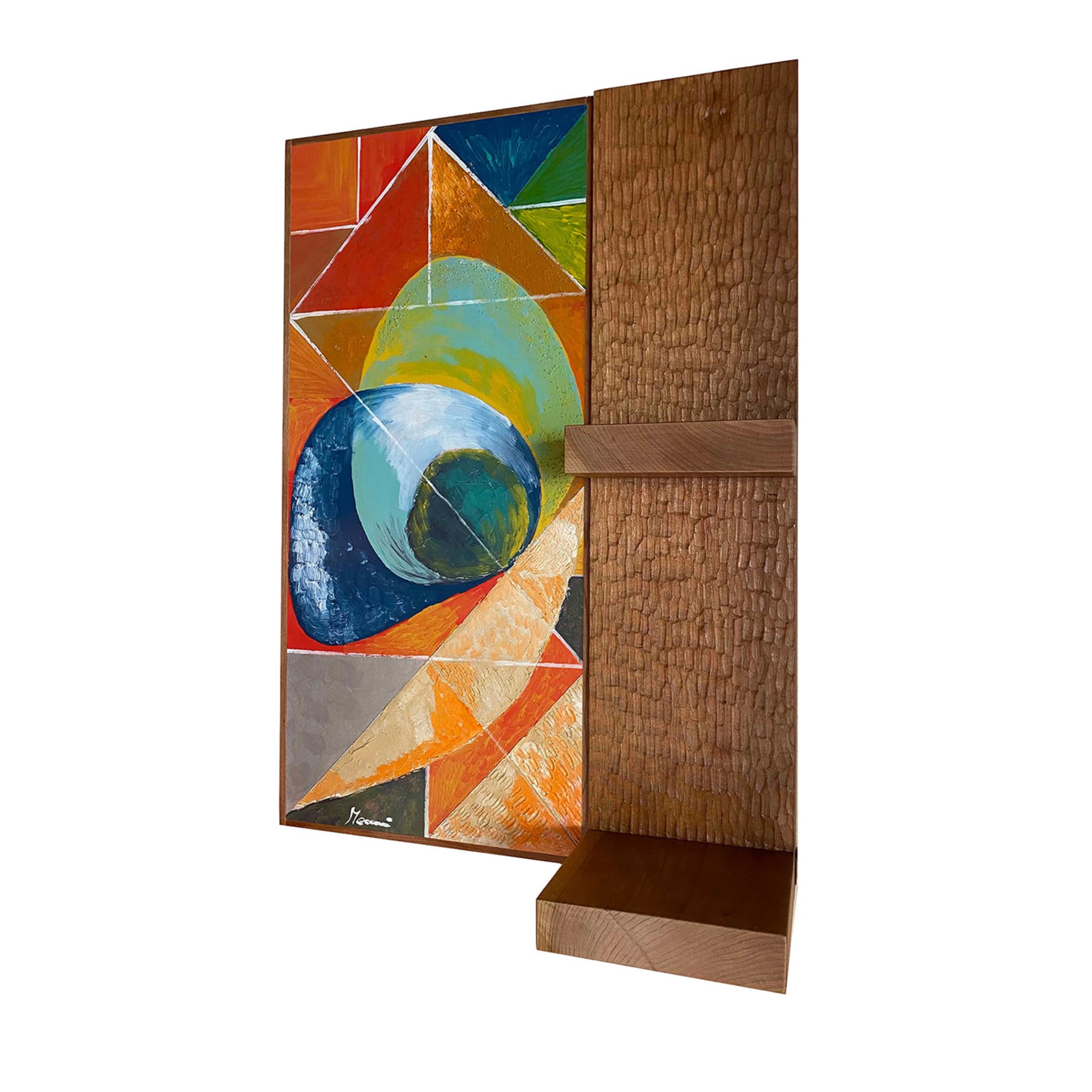 Olimpia Wall Panel with Shelf Limited Edition by Mascia Meccani - Main view