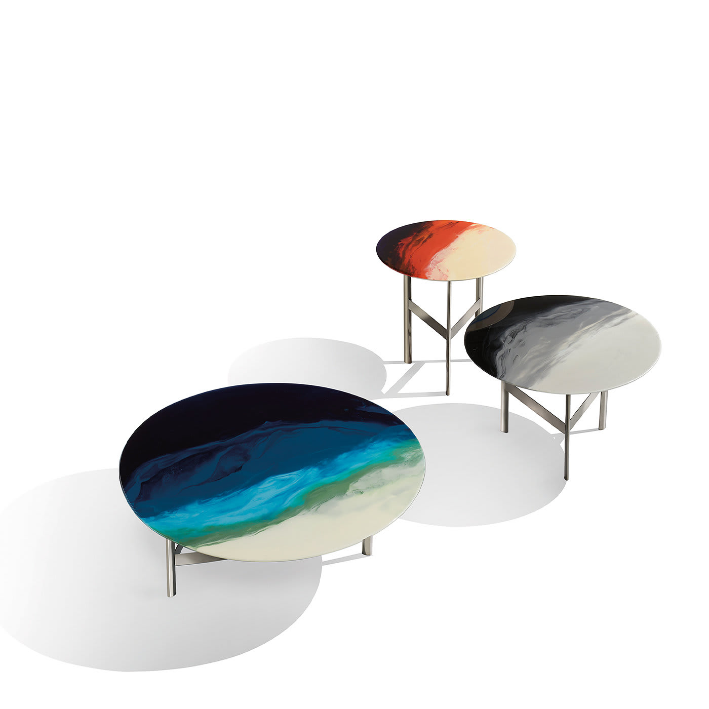 ART_GLASS RED SIDE TABLE - Missoni Home Collection