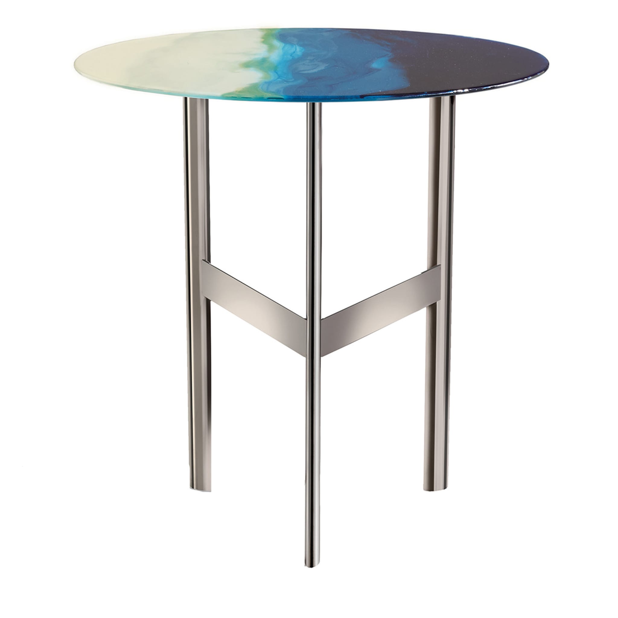 ART_GLASS BLUE SIDE TABLE - Main view