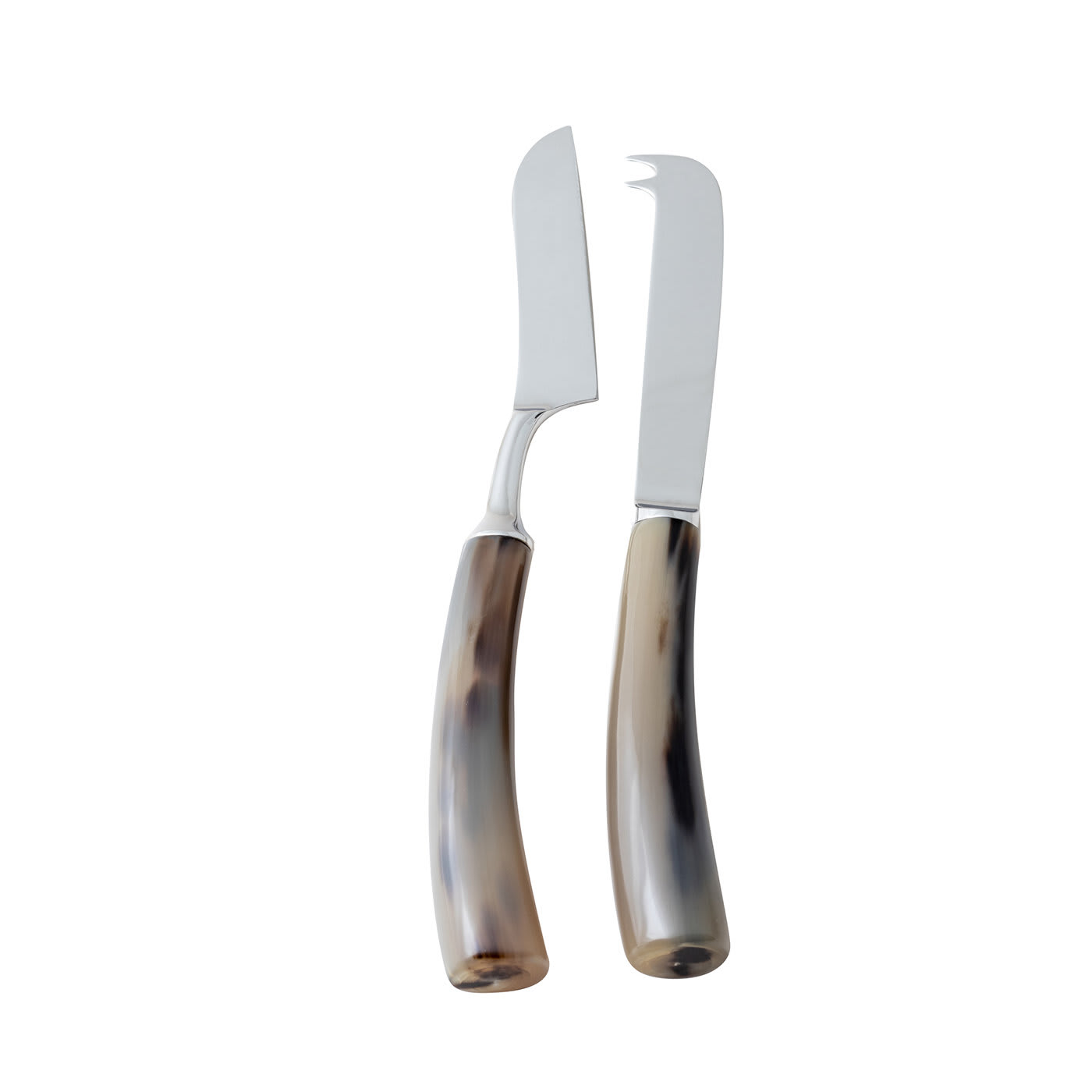 Soft Cheese Knives Set in Natural Horn - Zanchi 1952