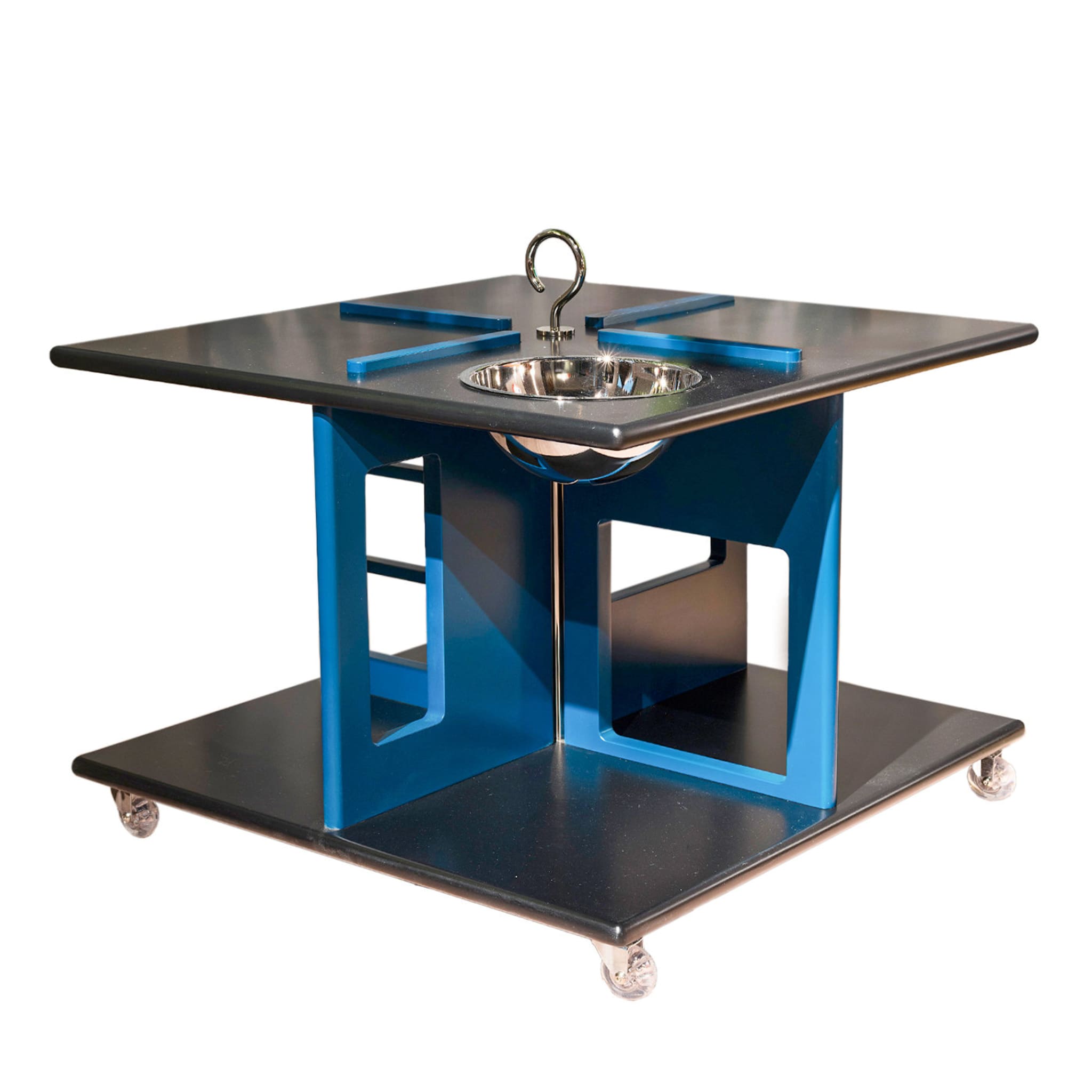 Dr. Za Black and Blue Service Table by CD&Z - Main view