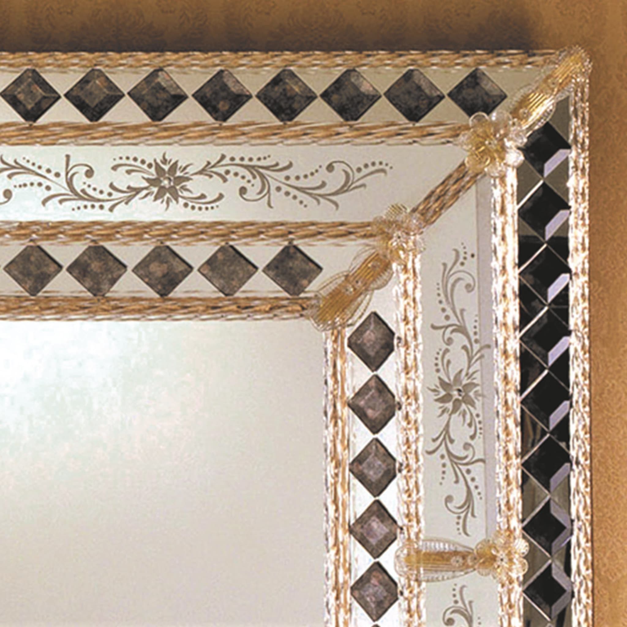 Colleoni Espejo rectangular de cristal de Murano - Vista alternativa 2