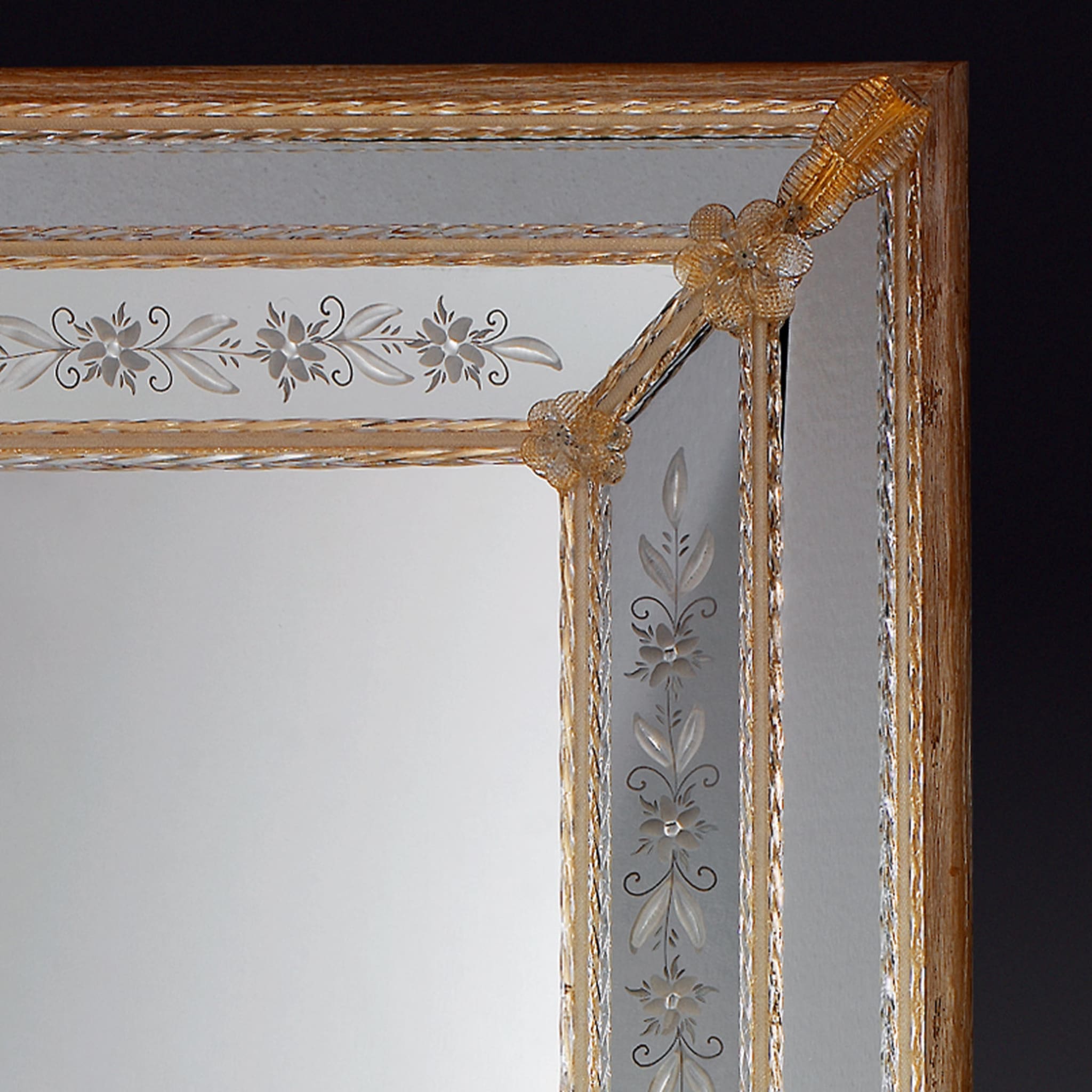 Da Mula Rectangular Murano Glass Mirror  - Alternative view 1