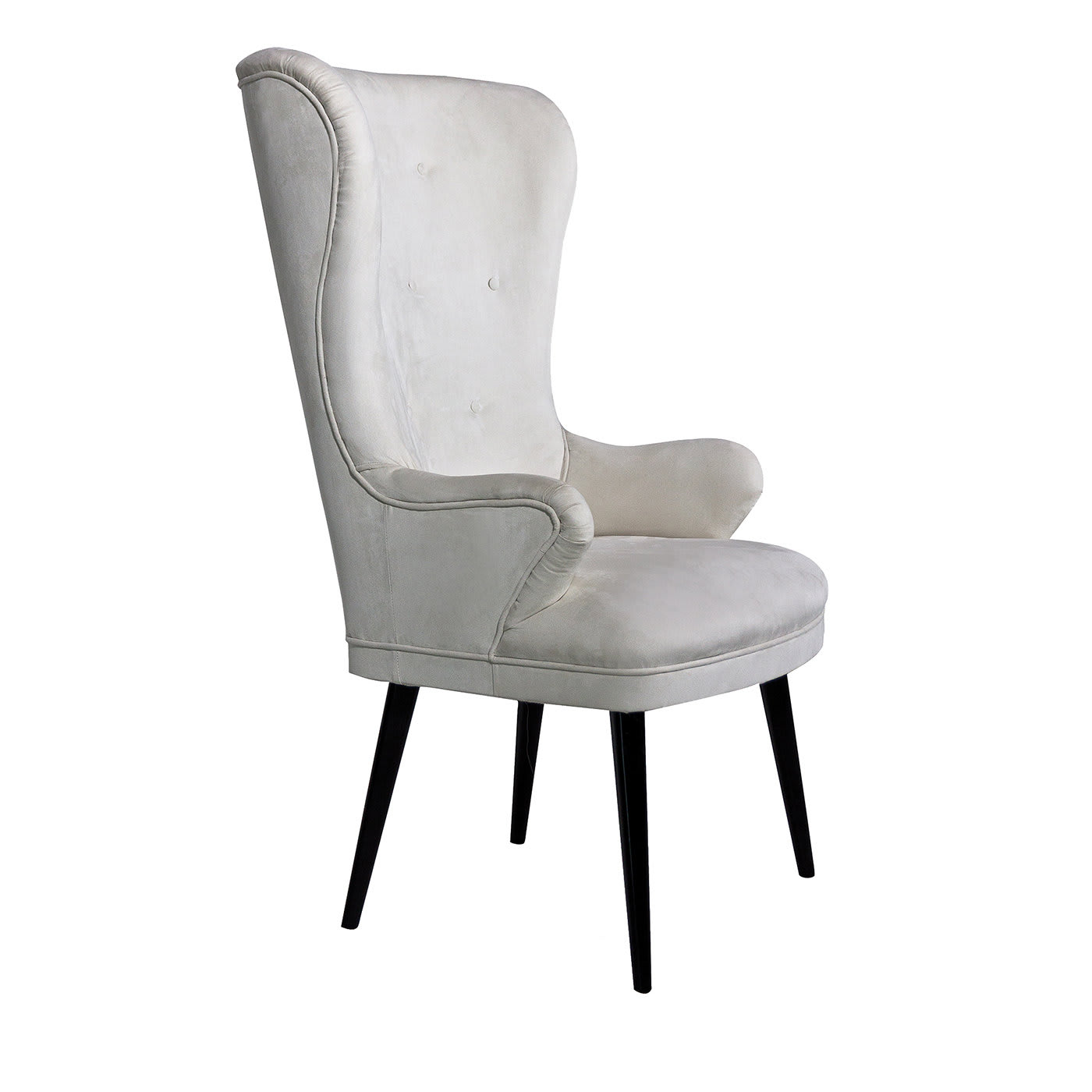 Colonial-Style Off-White Armchair - Palmobili