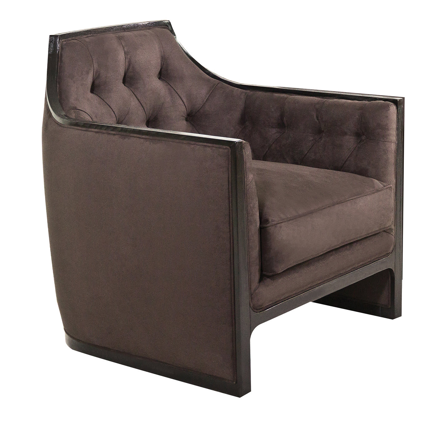 Compact Tufted Tobacco Armchair - Palmobili