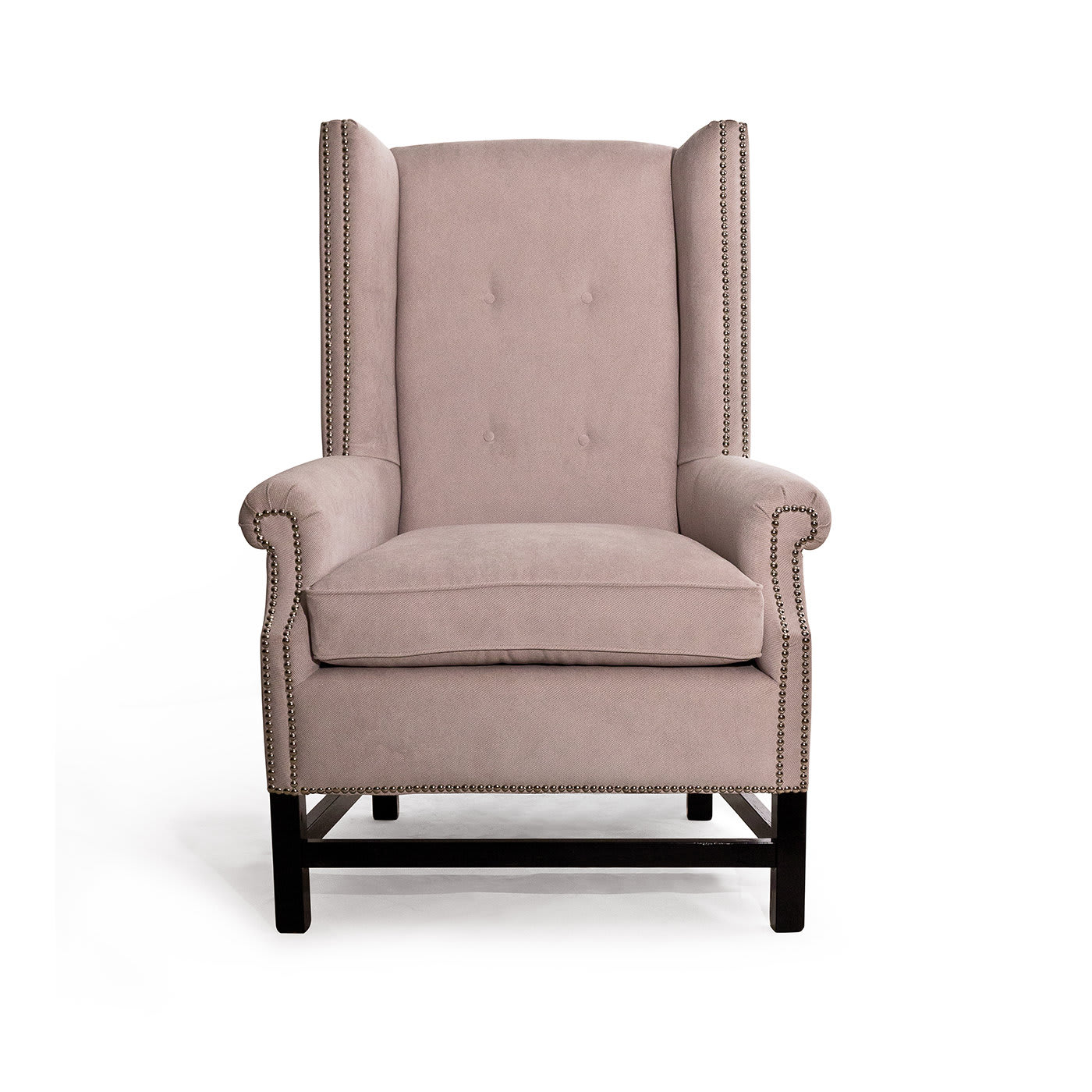 Studded Antique Pink Armchair - Palmobili