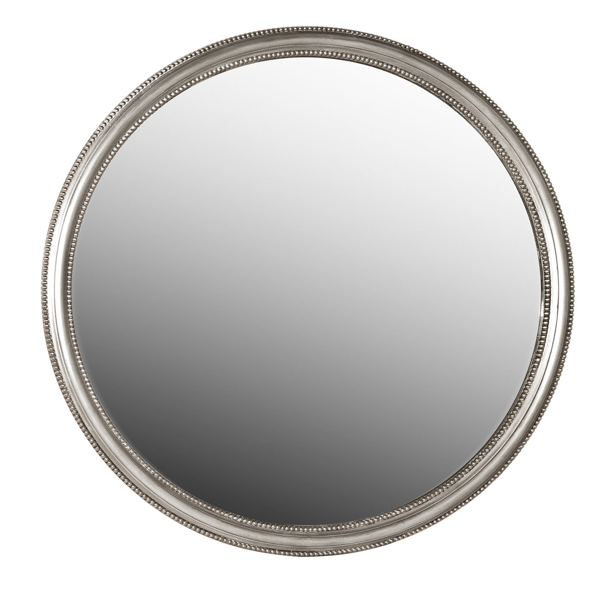Specchio rotondo in foglia d'argento - Vista principale