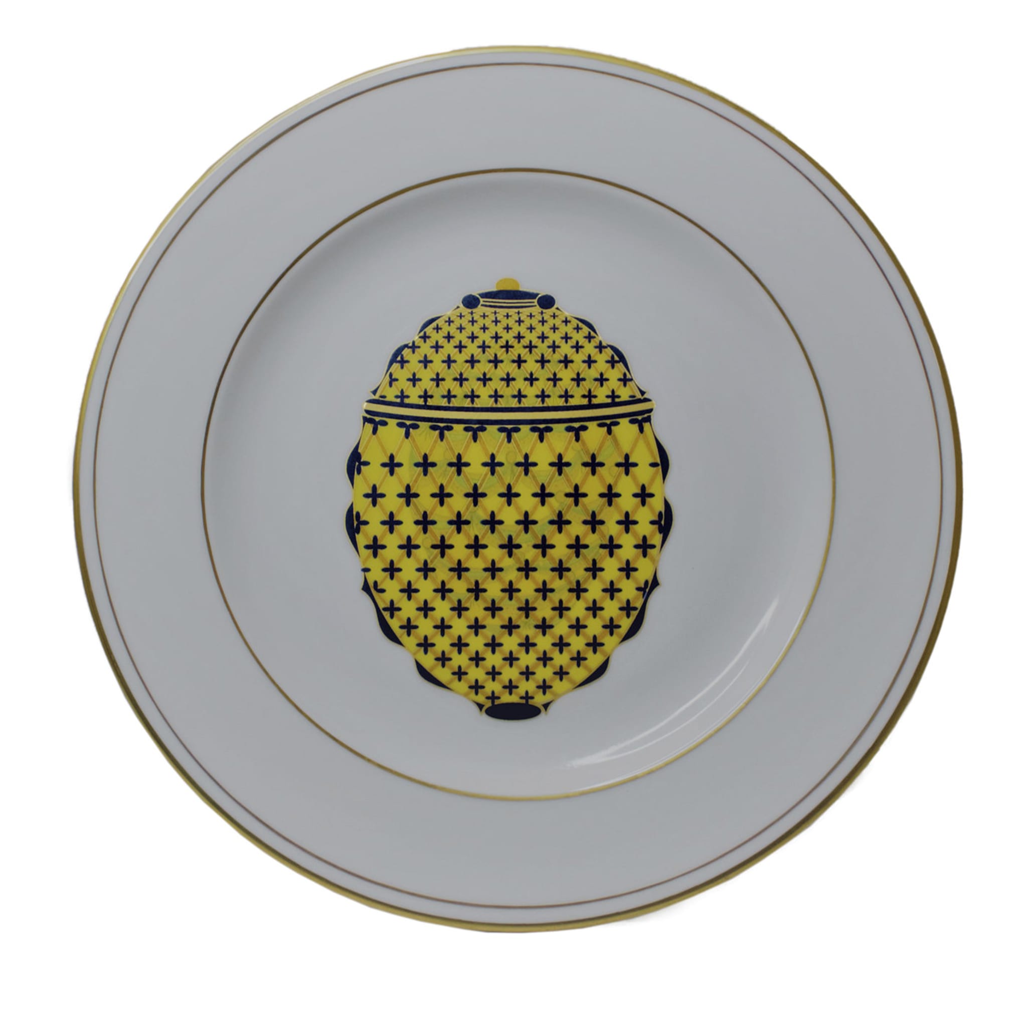 UOVO Yellow Plate 21.5 cm - Set of 3 - Main view