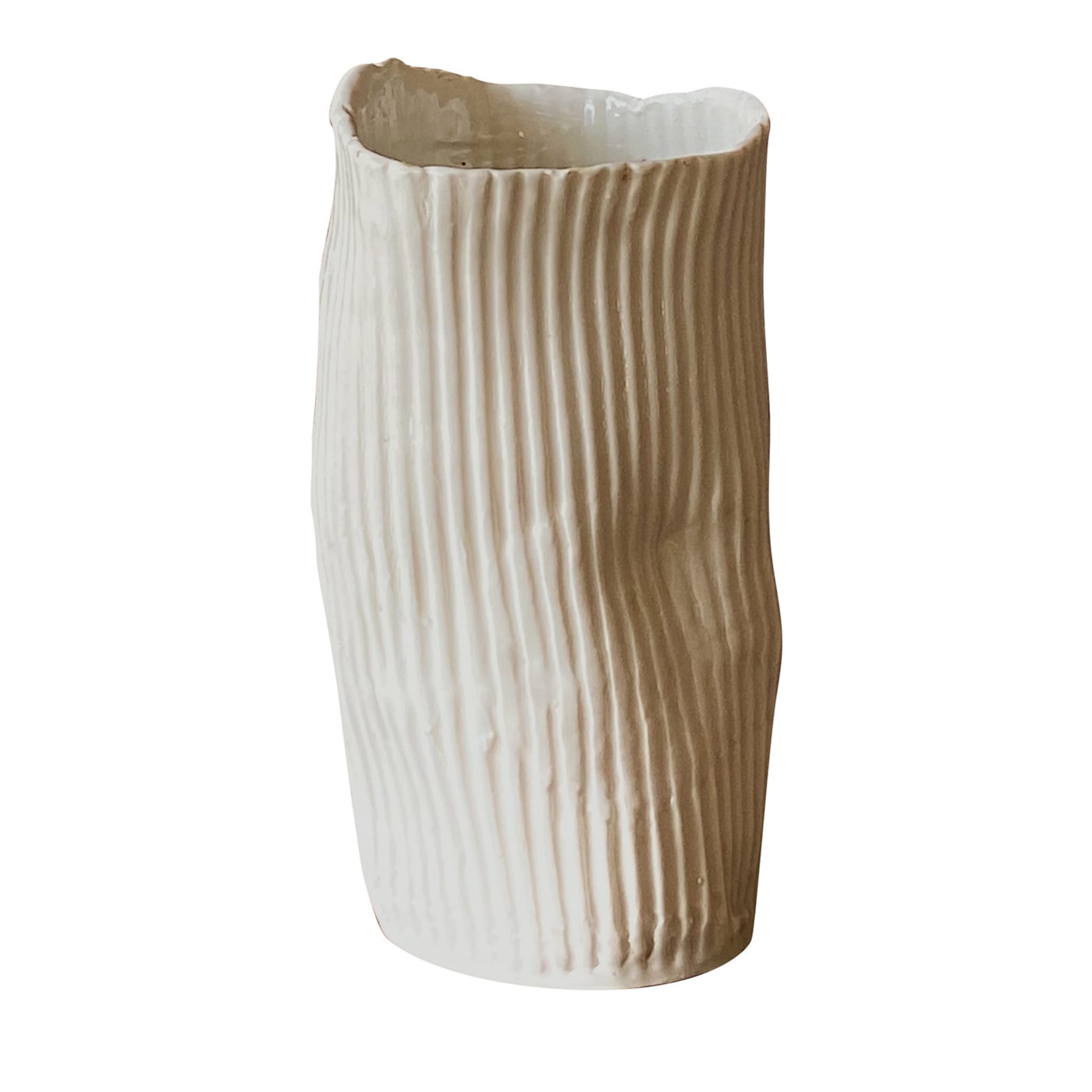 Large Ribbed Vases - Main view