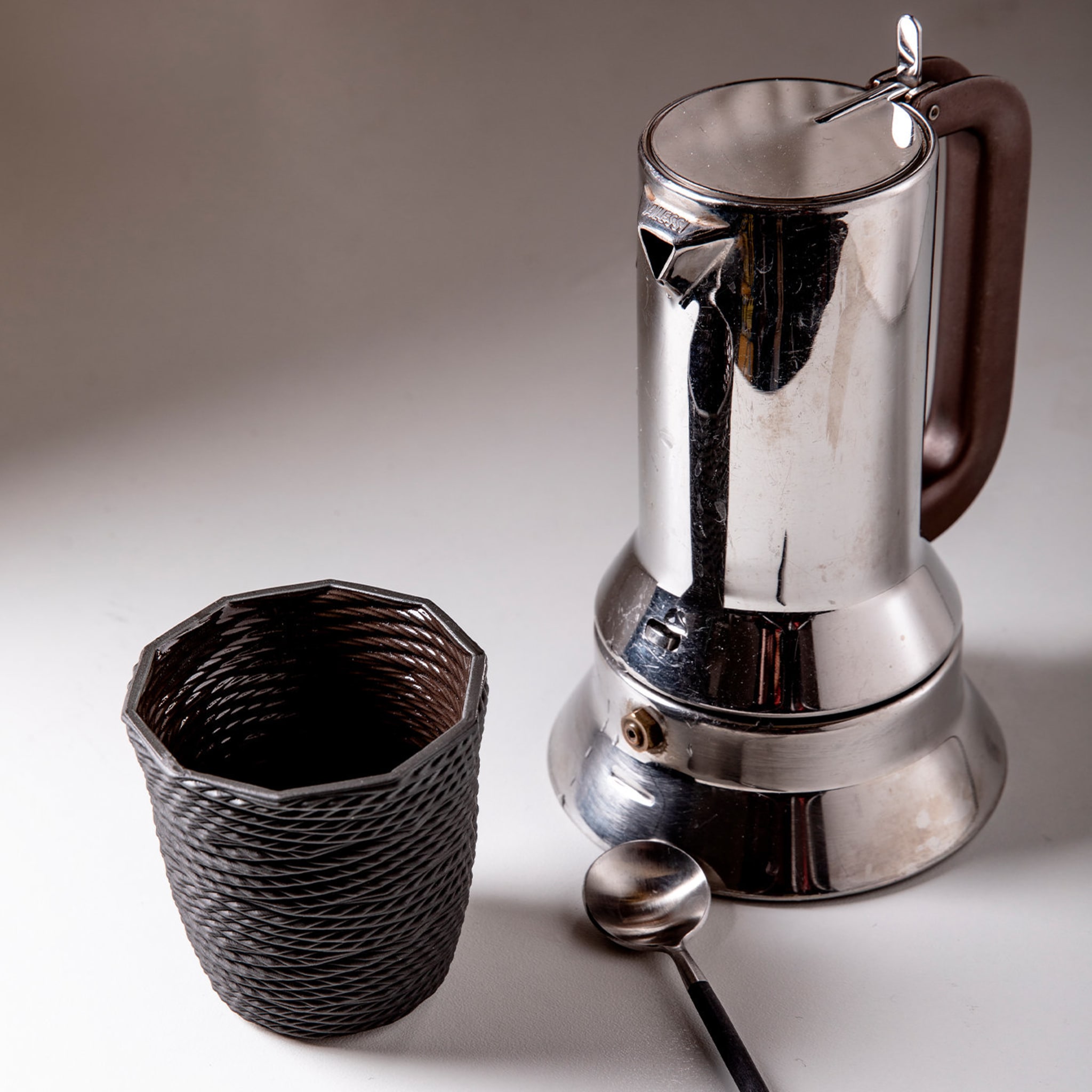 Licorice Set of 4 Black Espresso Cups - Alternative view 1