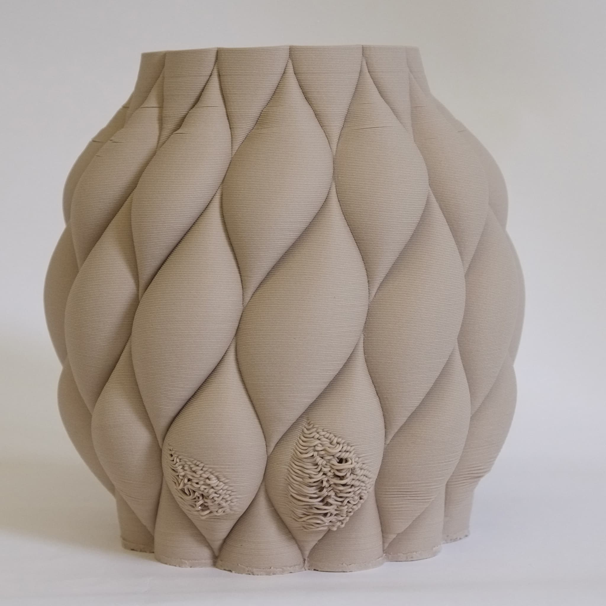 India Raw Beige Vase #1 - Alternative view 2