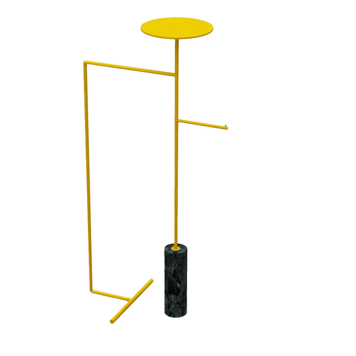 Stelo Green Guatemala and Yellow Coat Hanger with Stand - Nunzia Ponsillo