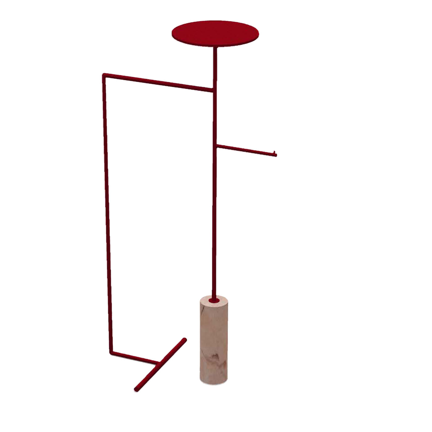 Stelo Pink Portogallo and Red Coat Hanger with Stand - Nunzia Ponsillo
