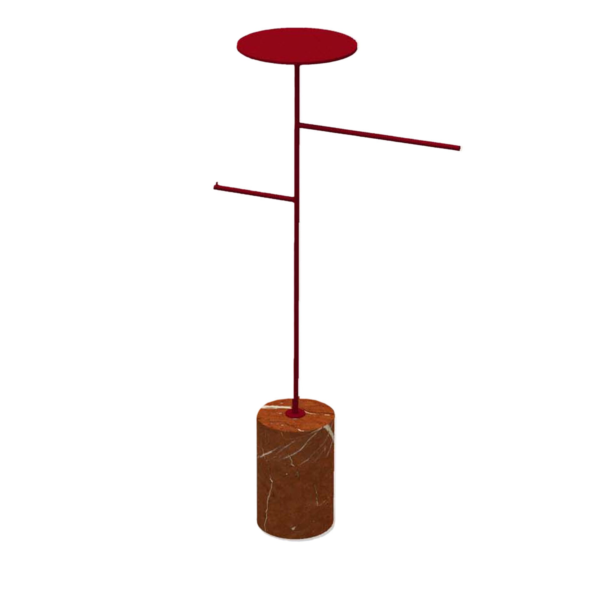 Stelo Red Alicante and Red Coat Hanger and Object Rack - Main view