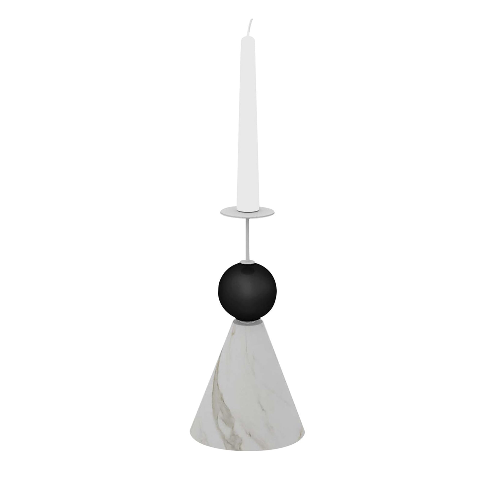Raccontami Black and White Candle Holder - Main view