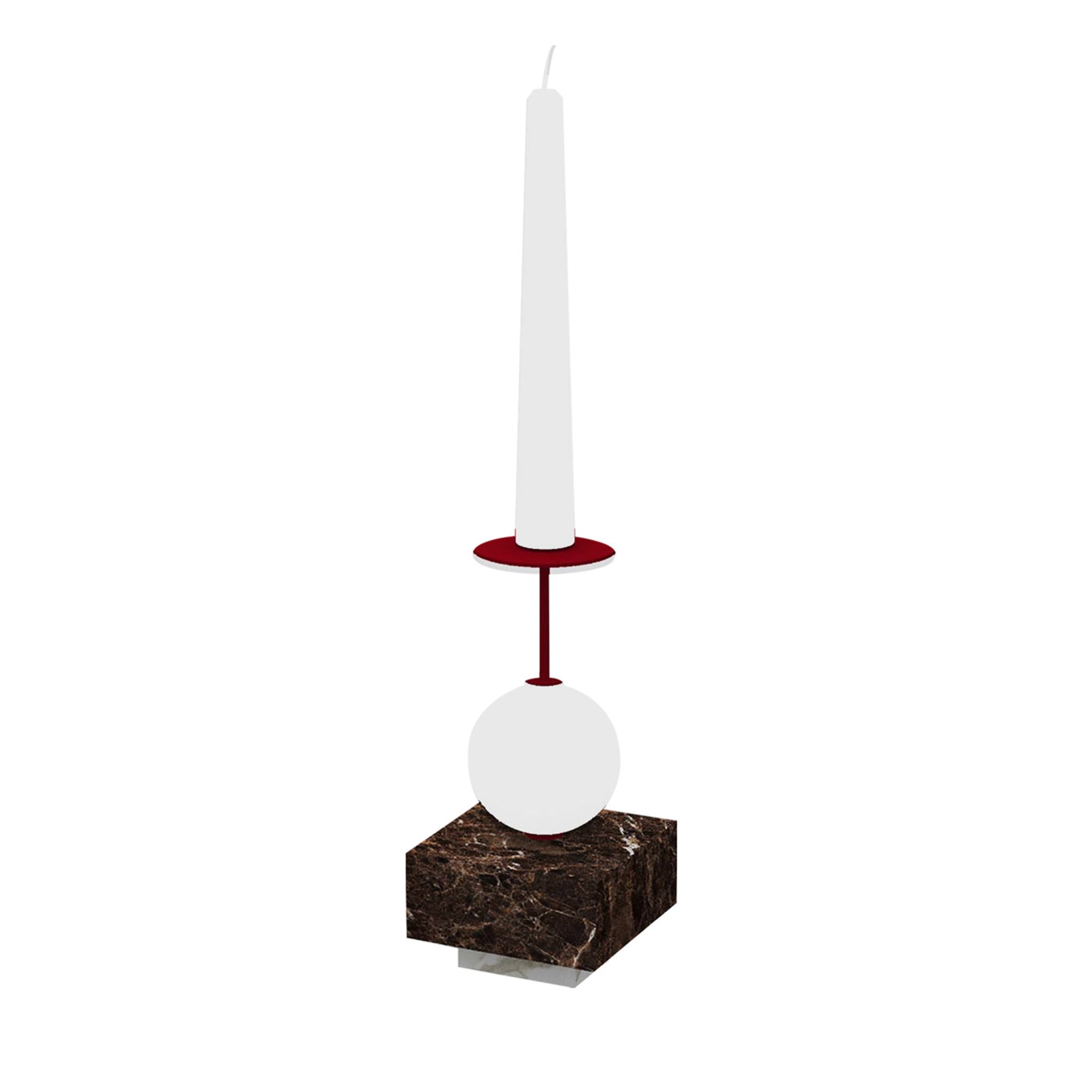Raccontami Emperador Dunkel, Rot und Weiß Kerzenständer - Hauptansicht