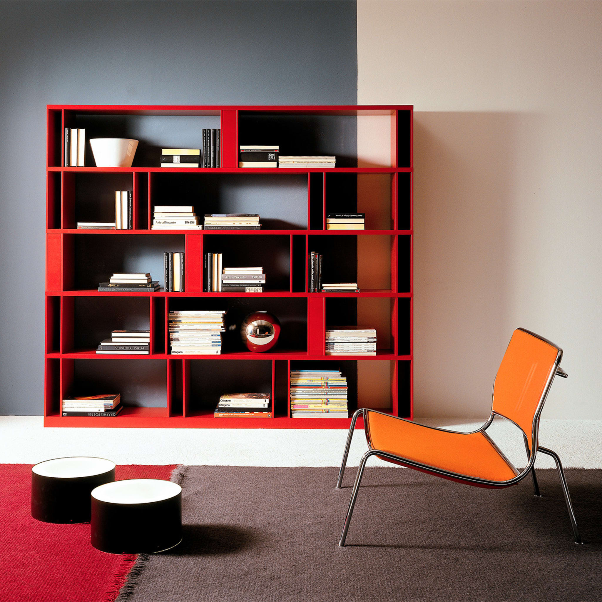 Brera Red Bookcase by Lievire Altherr Molina - Alternative view 1