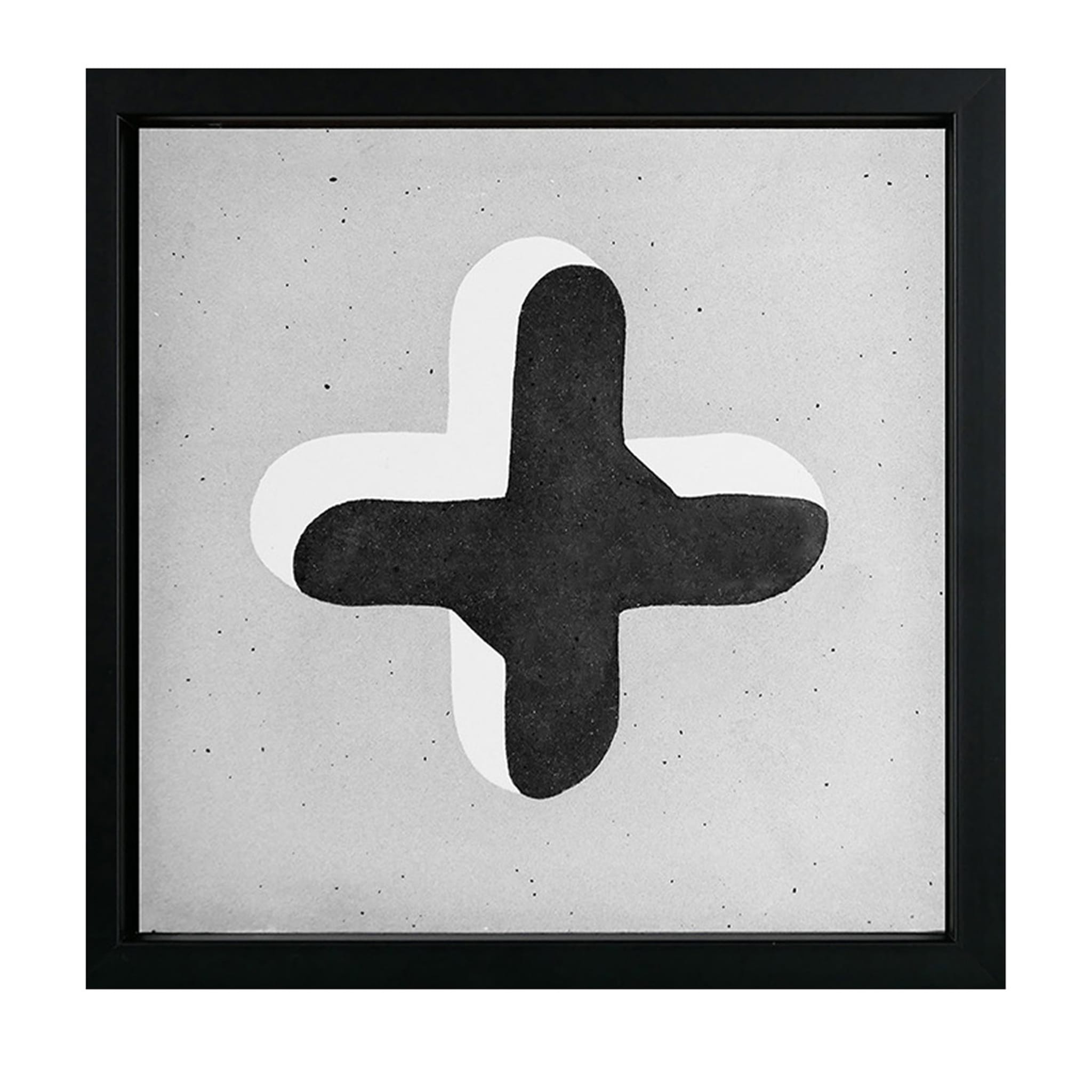 Azulejo de cemento tradicional IV con marco negro de Vincenzo D'Alba - Juego de 4 - Vista principal
