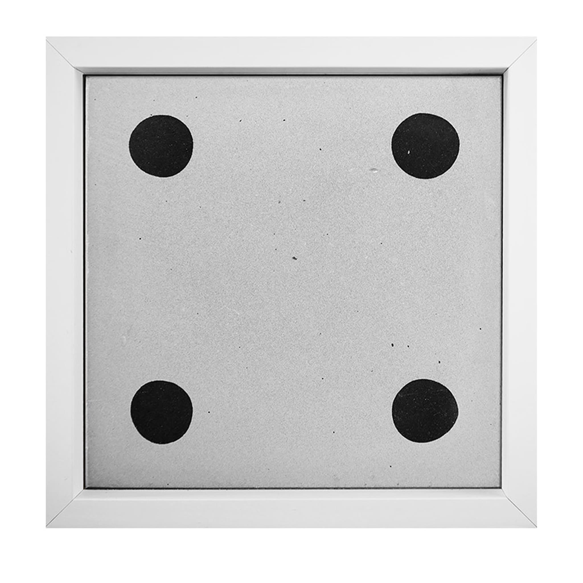 Carreau de ciment Traditionnel III avec cadre blanc par Vincenzo D'Alba - Lot de 4 - Vue principale