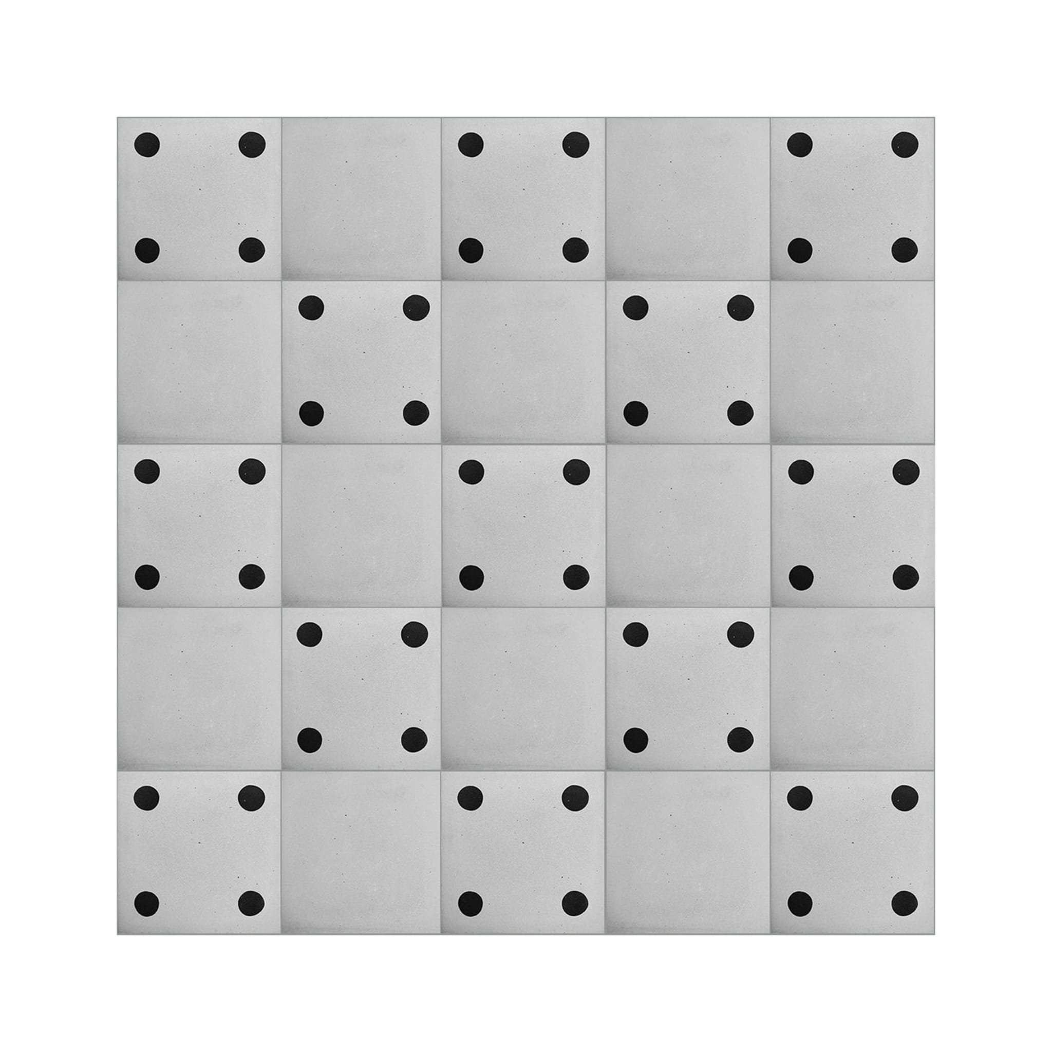 Piastrella in cemento tradizionale III con cornice bianca di Vincenzo D'Alba - Set di 4 - Vista alternativa 4