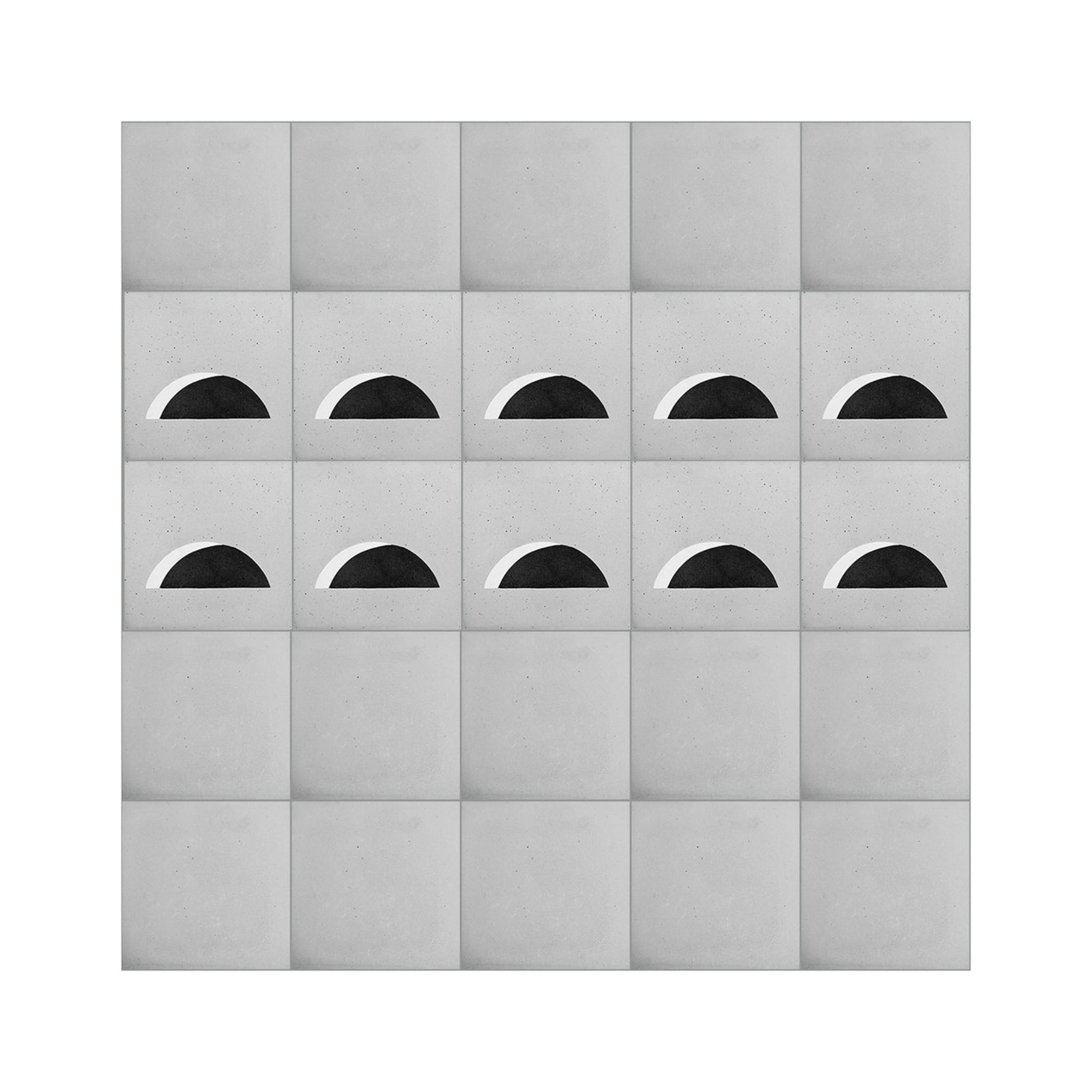 Piastrella in cemento tradizionale I con cornice bianca di Vincenzo D'Alba - Set di 4 - Vista alternativa 4