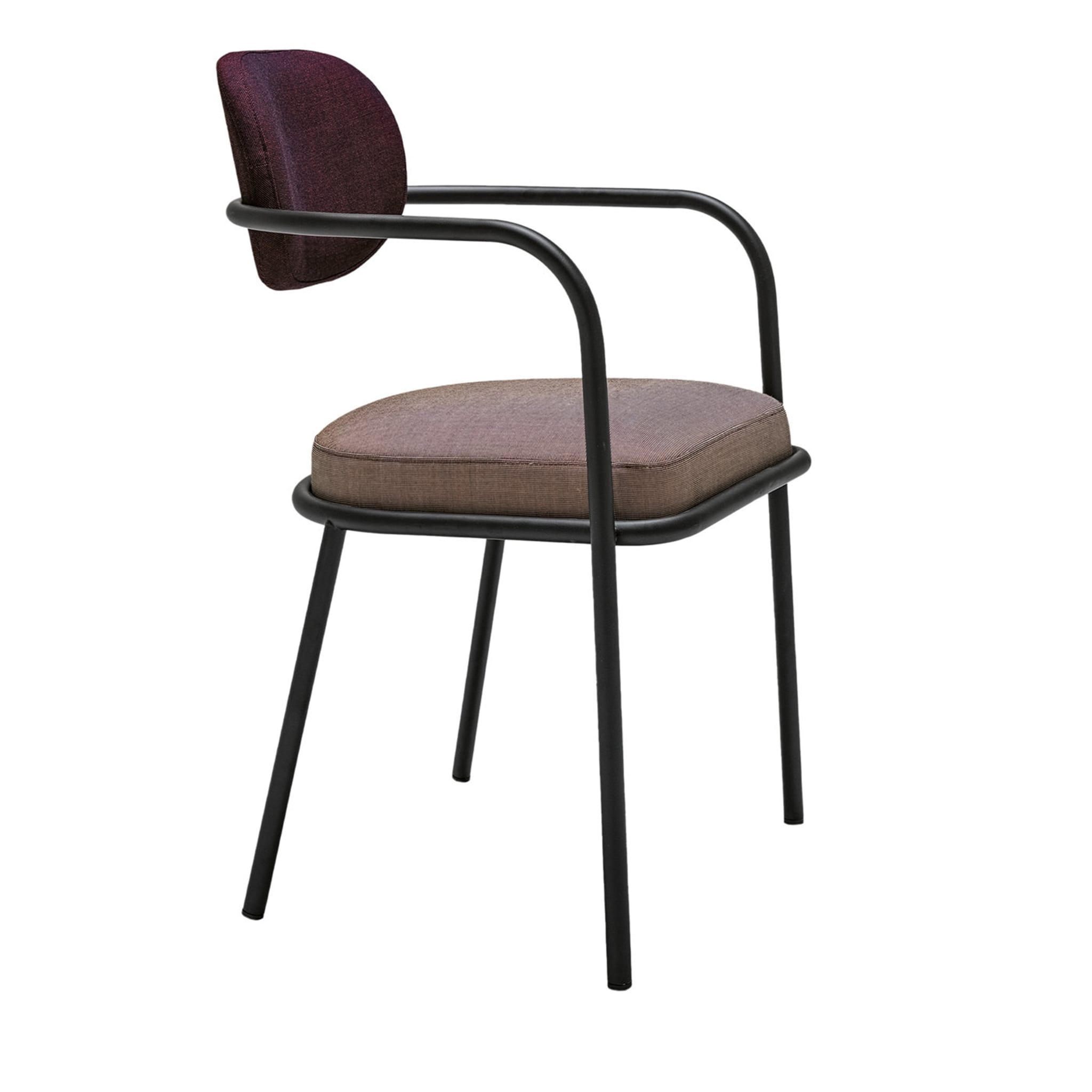 Ula Burgundy Armchair by Serena Confalonieri - Main view
