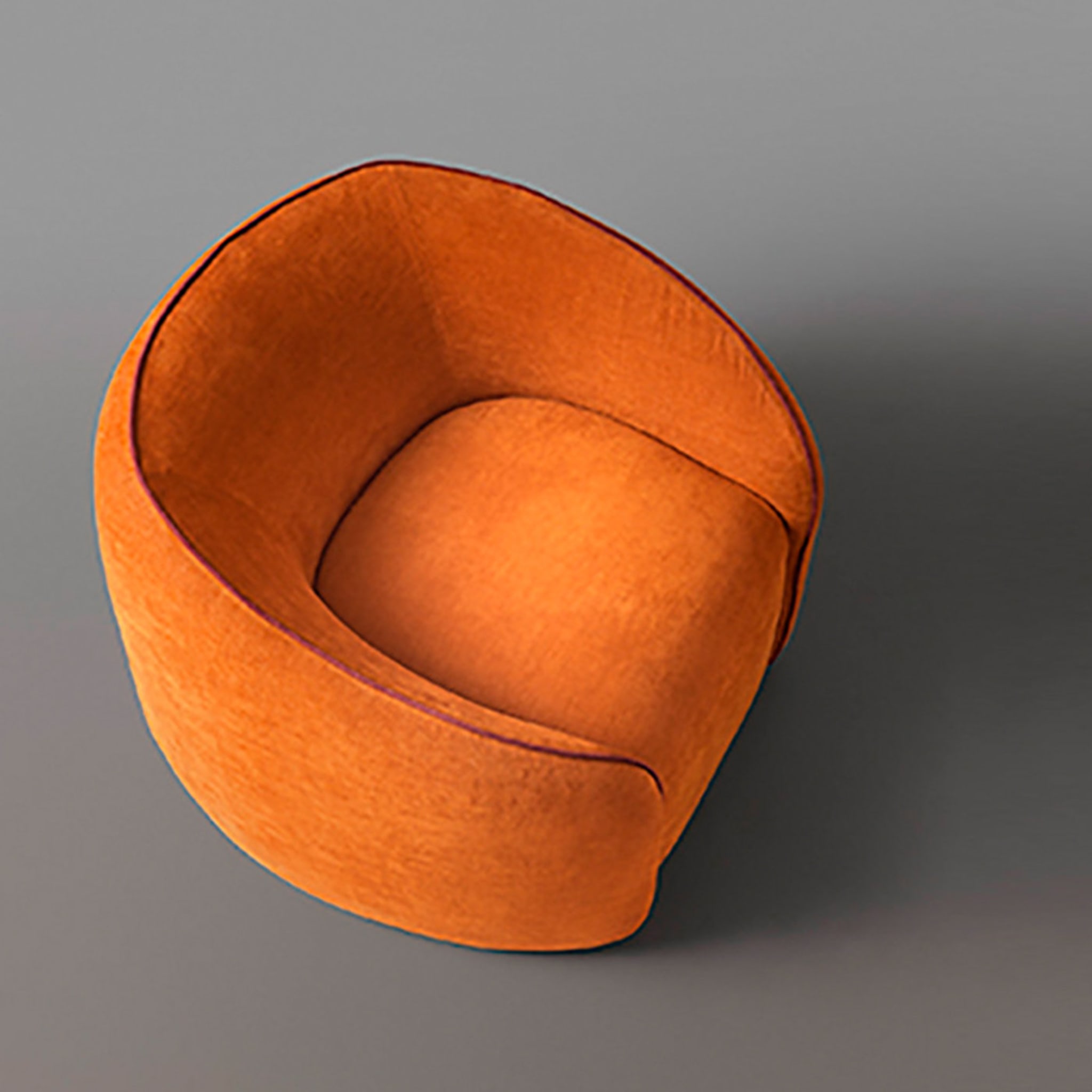 Baloo Orange Armchair by Radice & Orlandini - Alternative view 2