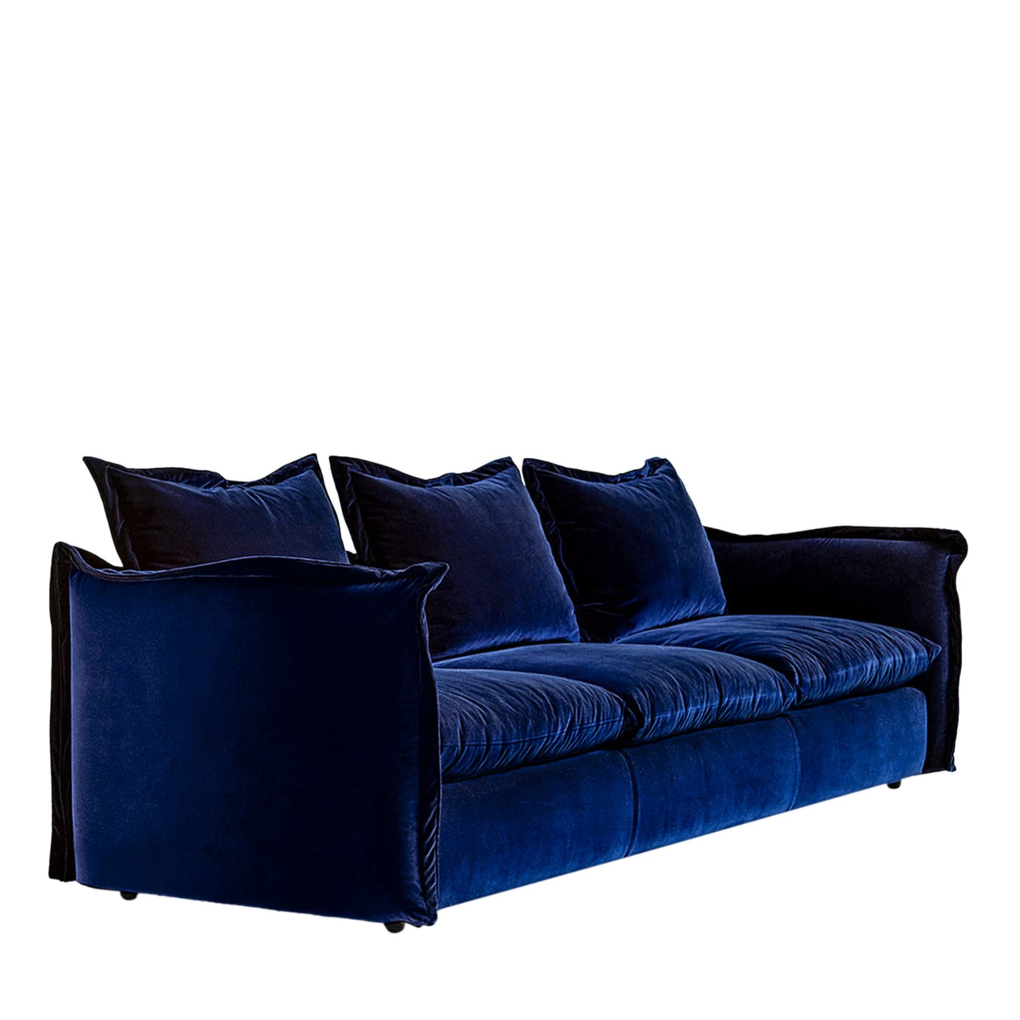 Knit Midnight-Blue Sofa by Enrico Cesana - Main view