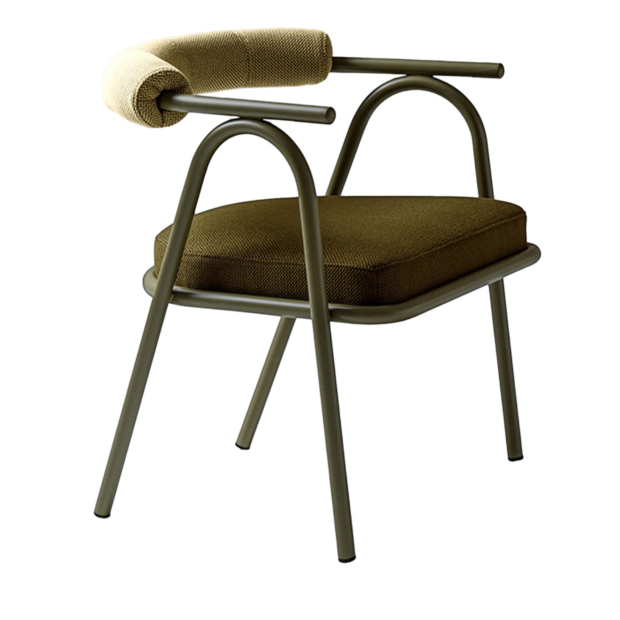 Baba Olive Green Armchair by Serena Confalonieri - Main view