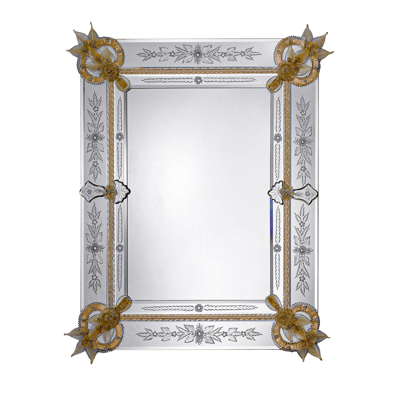 Santi Rectangular Murano Glass Mirror - Fratelli Tosi