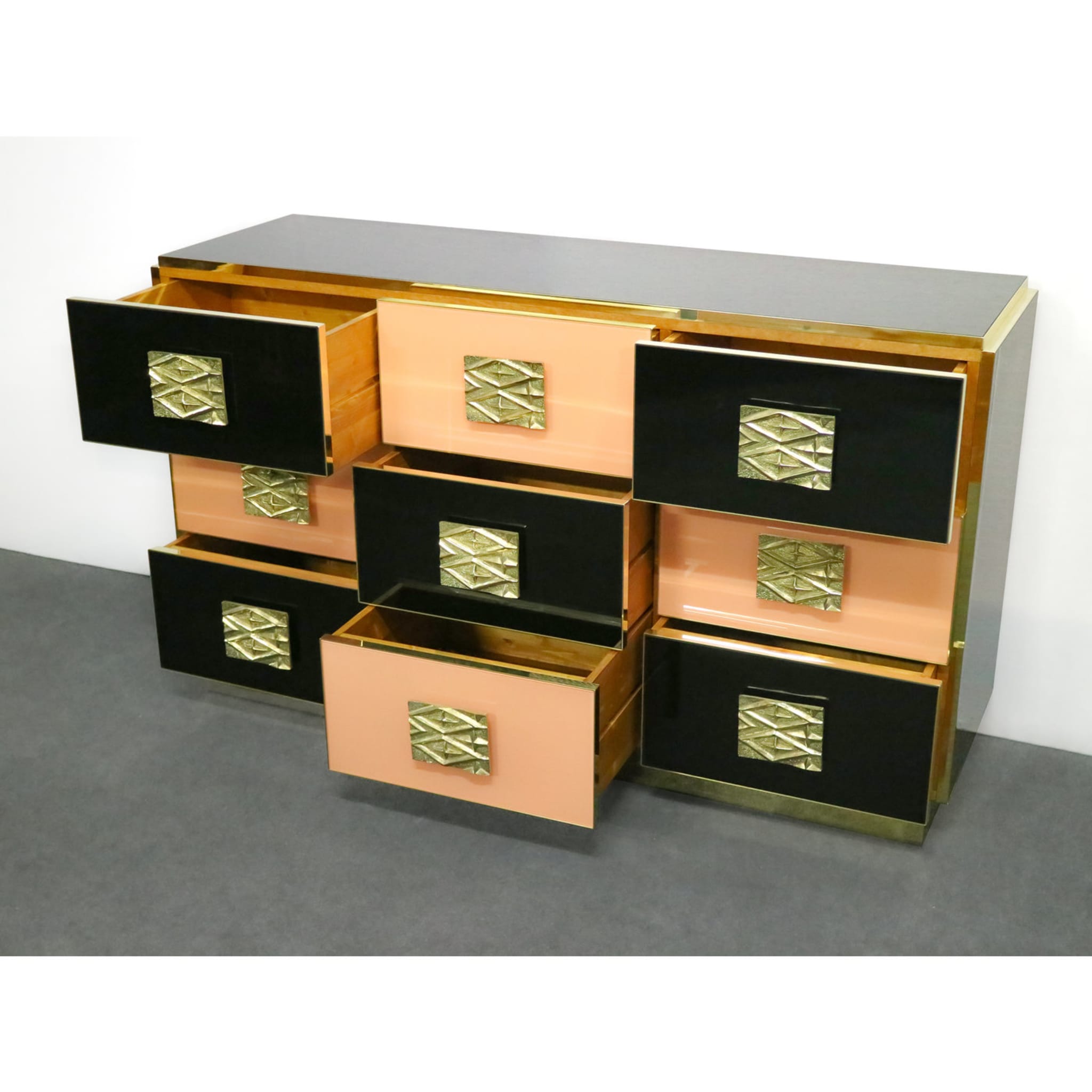 Brass and Wood Chest of Drawers - Alternative view 4