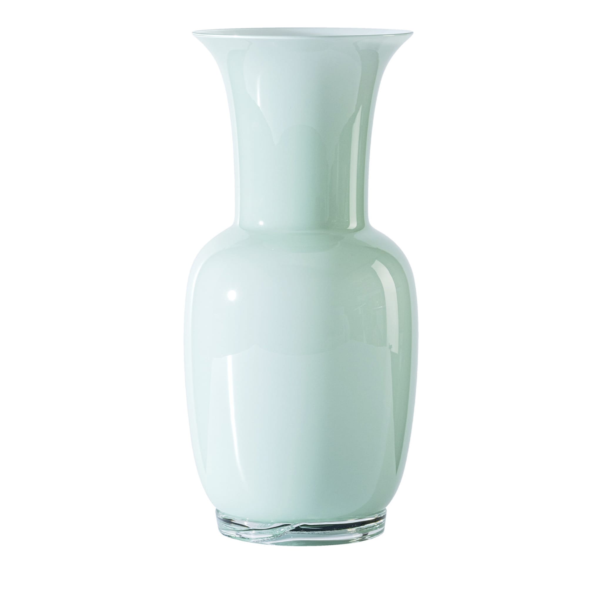 Opalino Satin Flussgrün Vase #2 - Hauptansicht