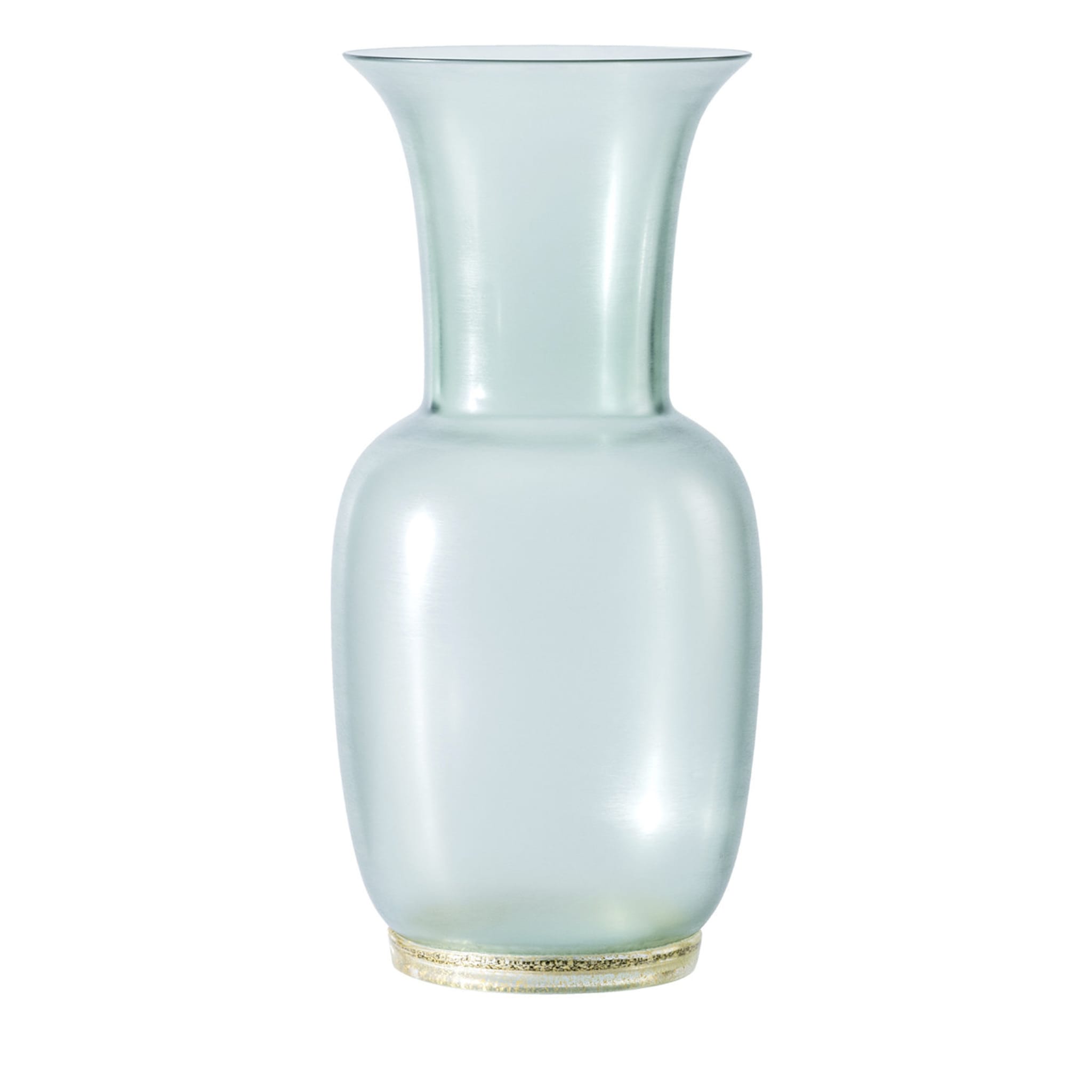 Opalino Satin Flussgrün Vase #1 - Hauptansicht
