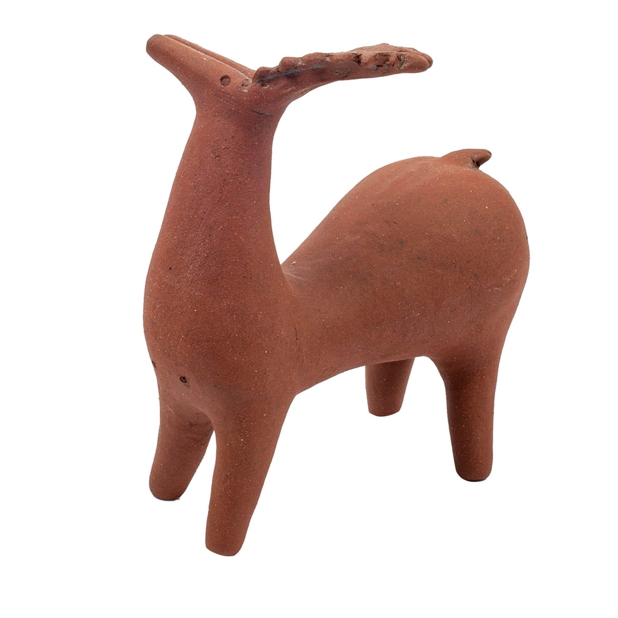 Amlash Deer 4 Dunkelrot Skulptur - Hauptansicht