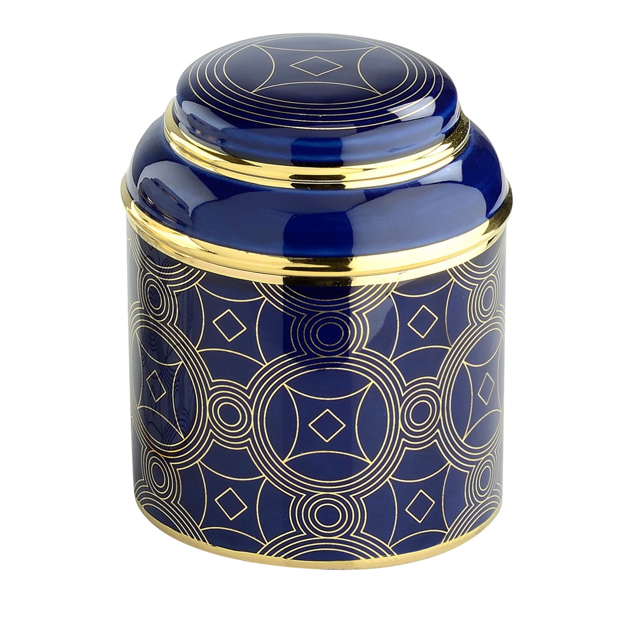 Decorum Gold and Blue Candle - Main view