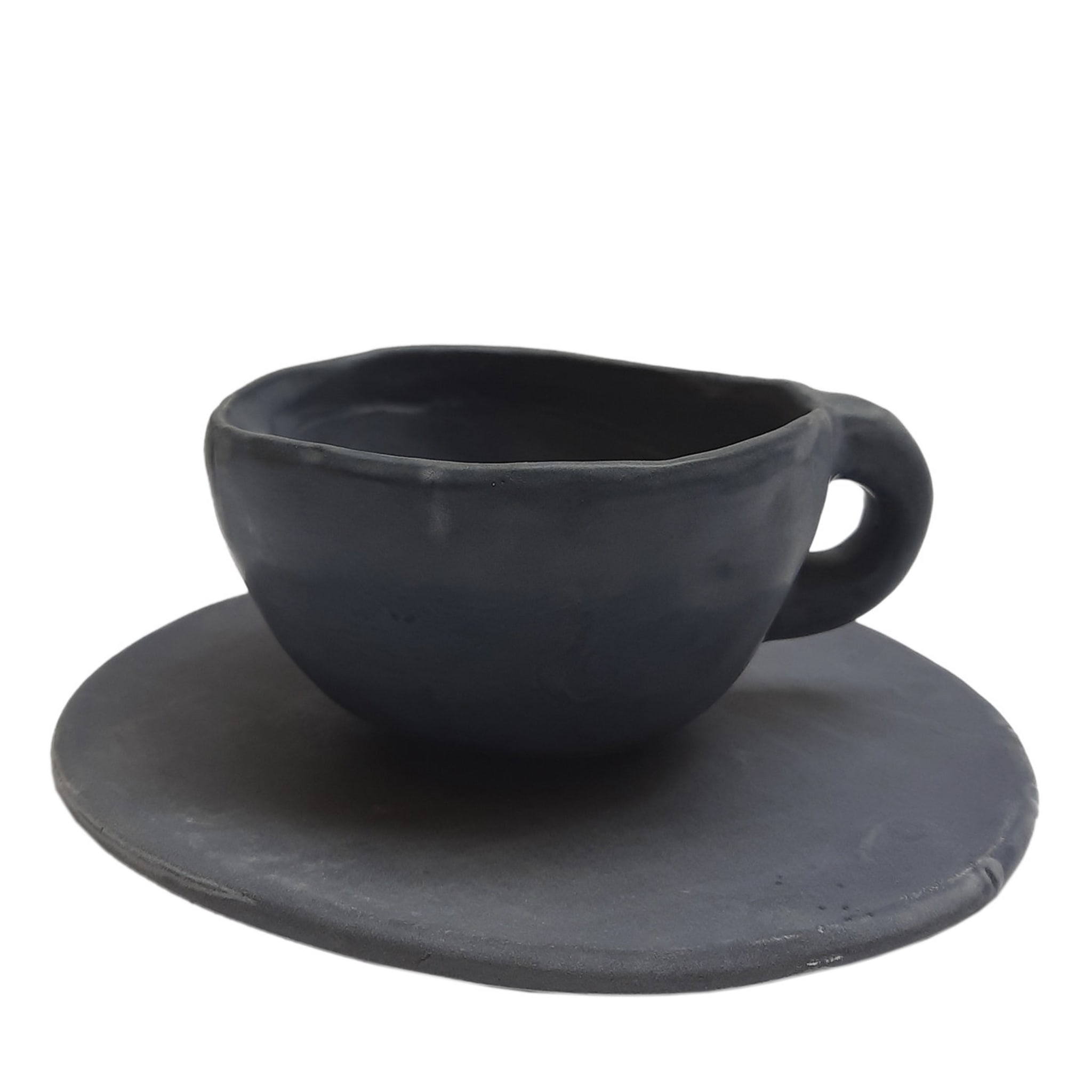 Stone Graphite Cup with Saucer - Main view