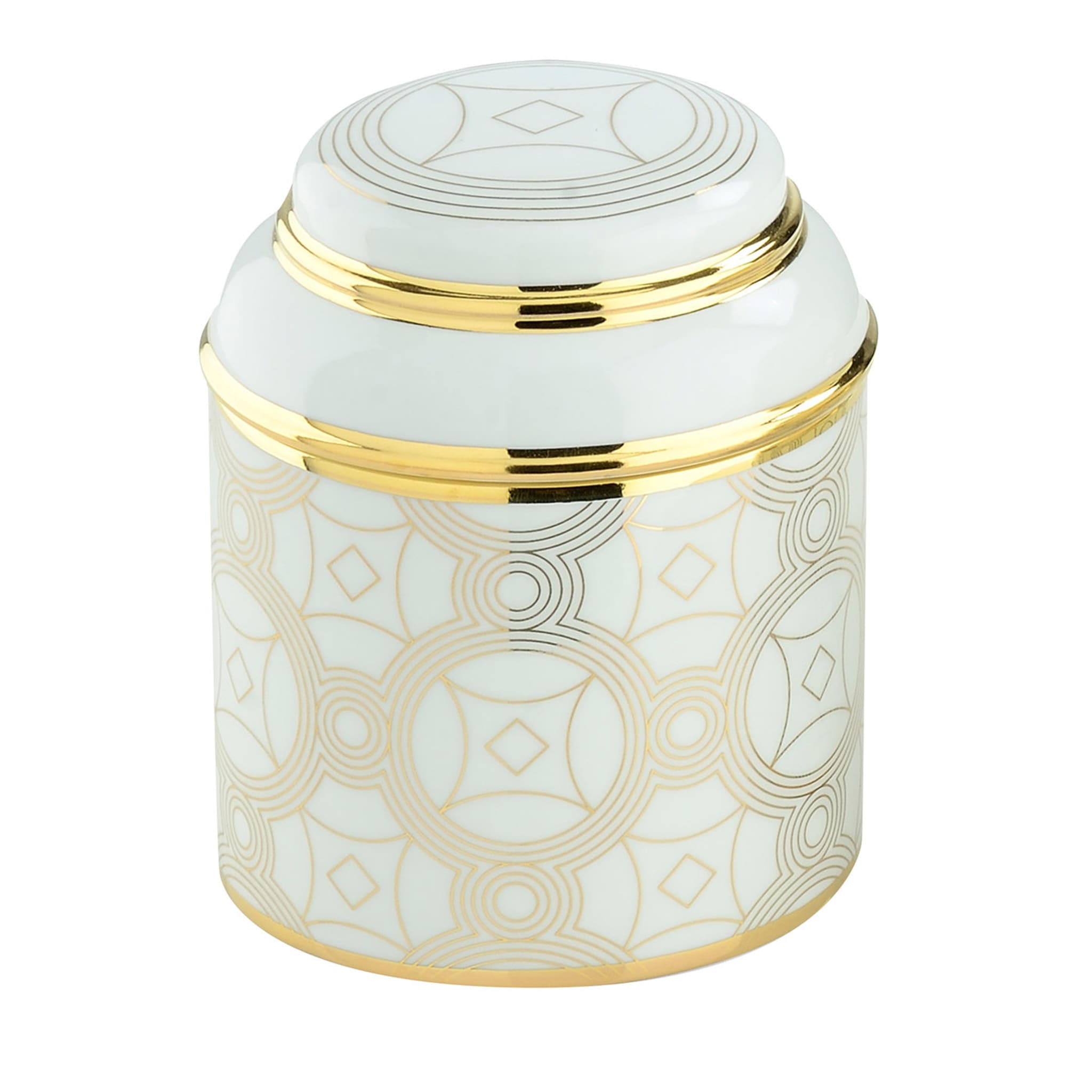 Decorum Gold and White Candle - Main view