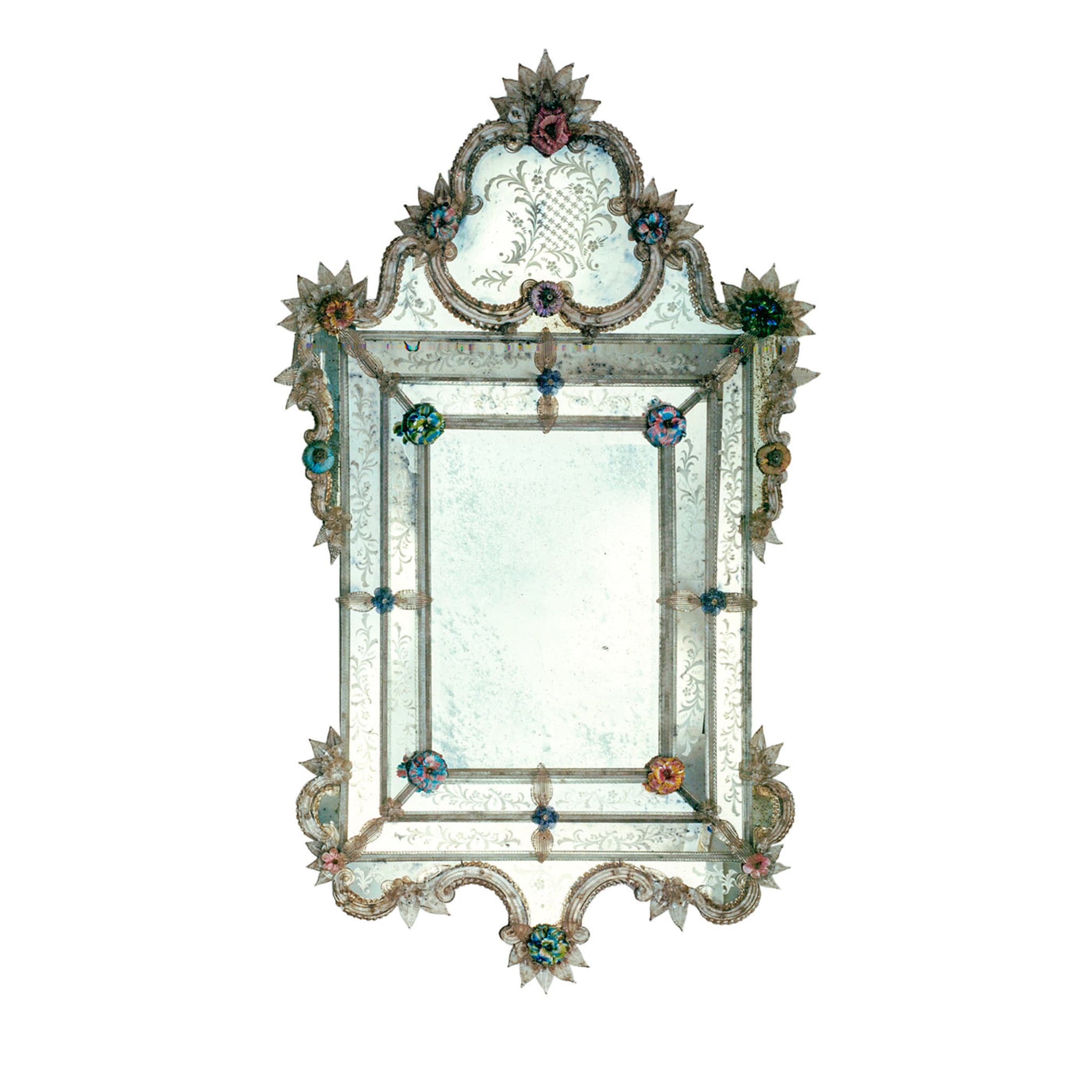 Specchio in vetro di Murano Veronese - Vista principale